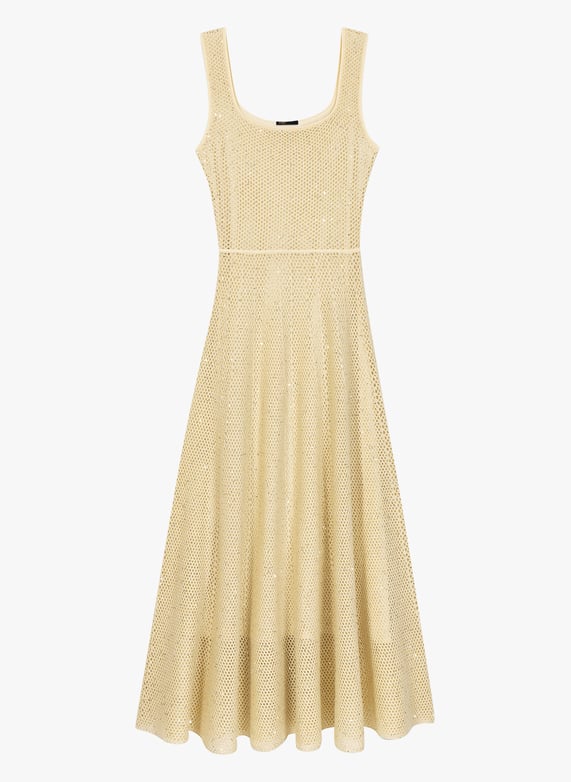maje gold sequin dress Sparkly mini dress