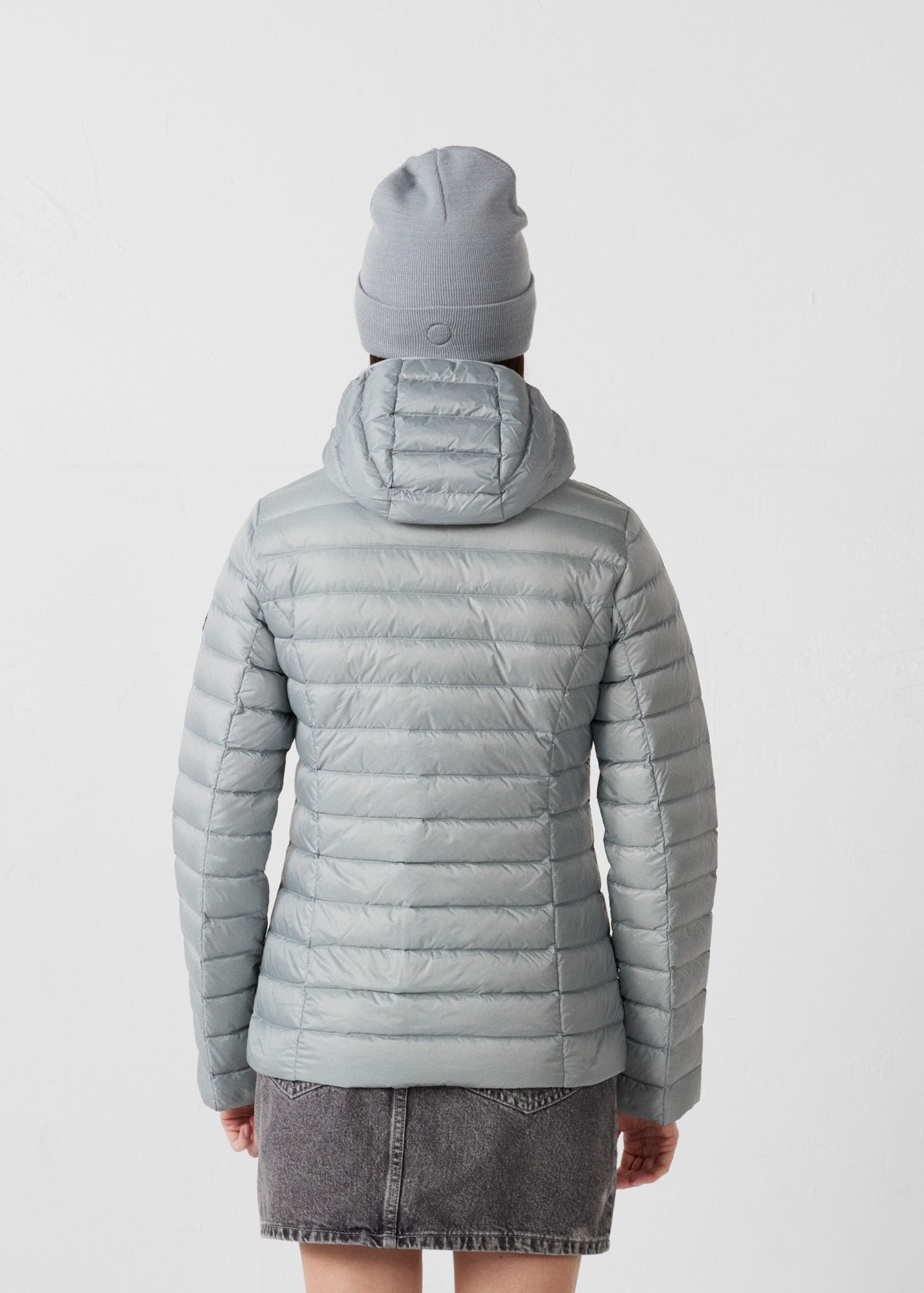 Lightweight hooded puffer jacket Cloe JOTT Grey