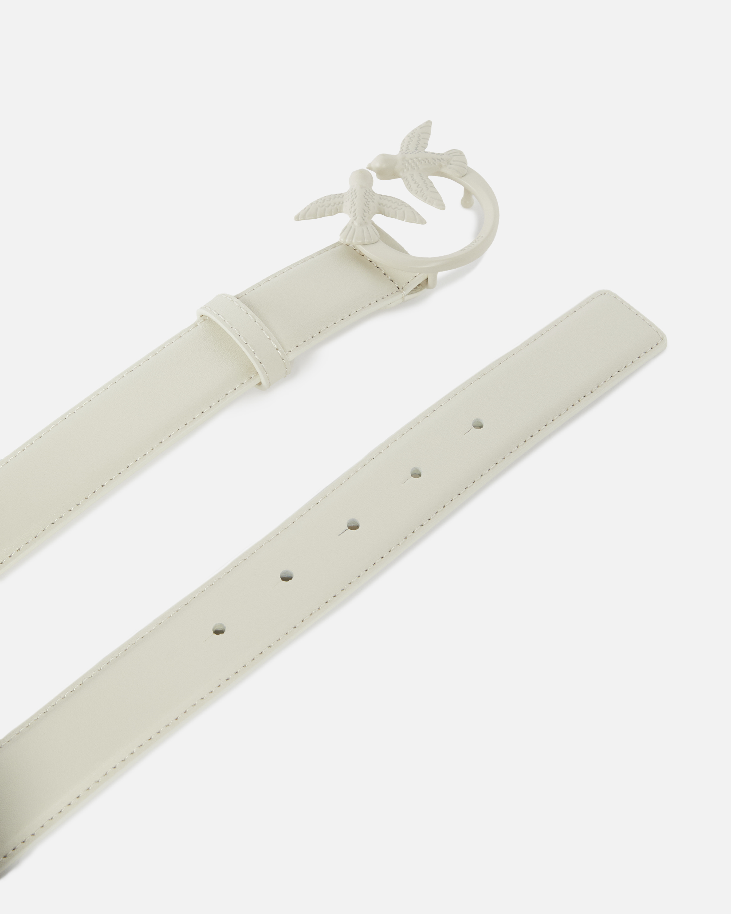 Ceinture avec boucle colorée de 3 cm PINKO Blanc