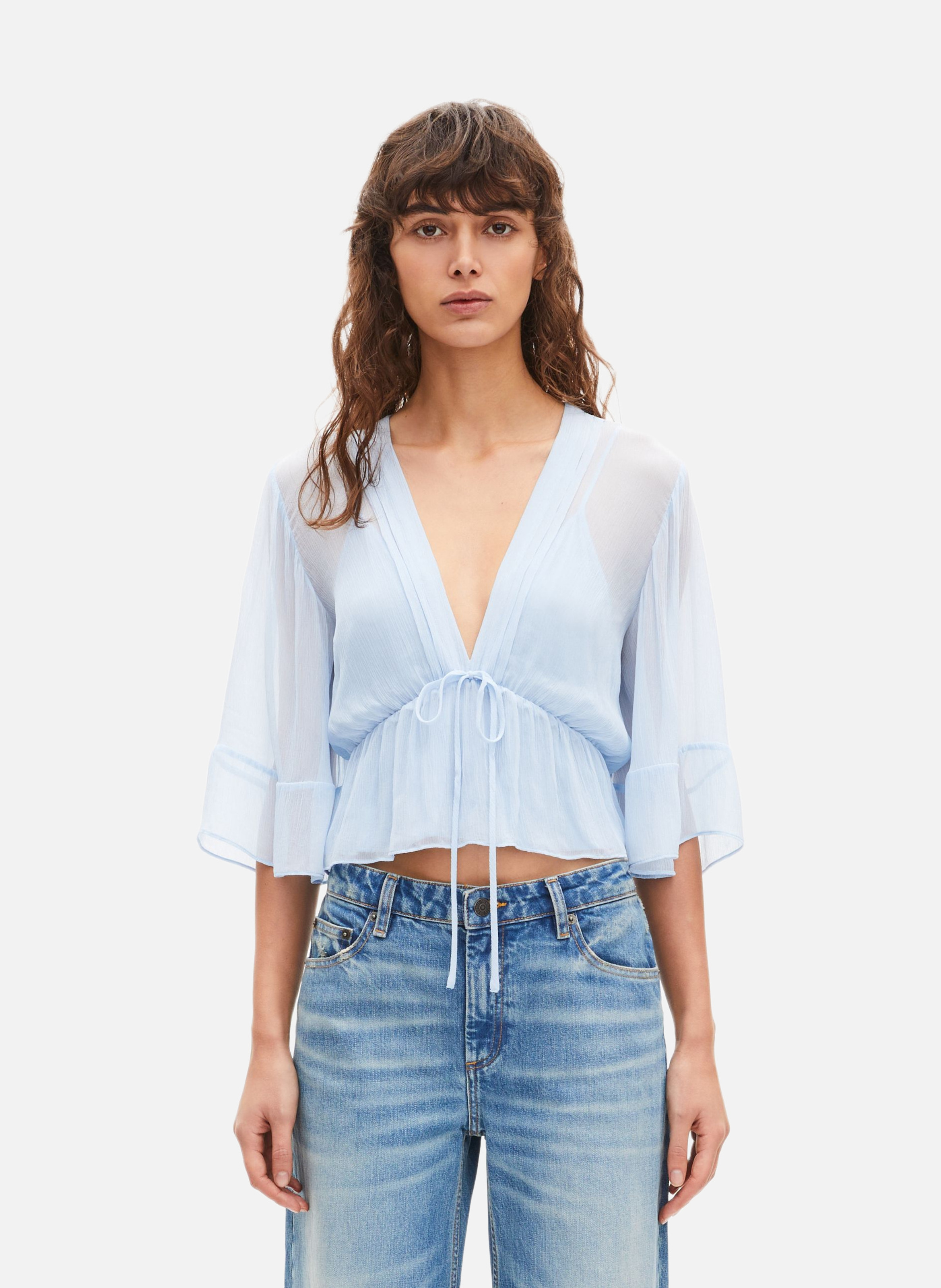 Ruffled blouse THE KOOPLES Blue