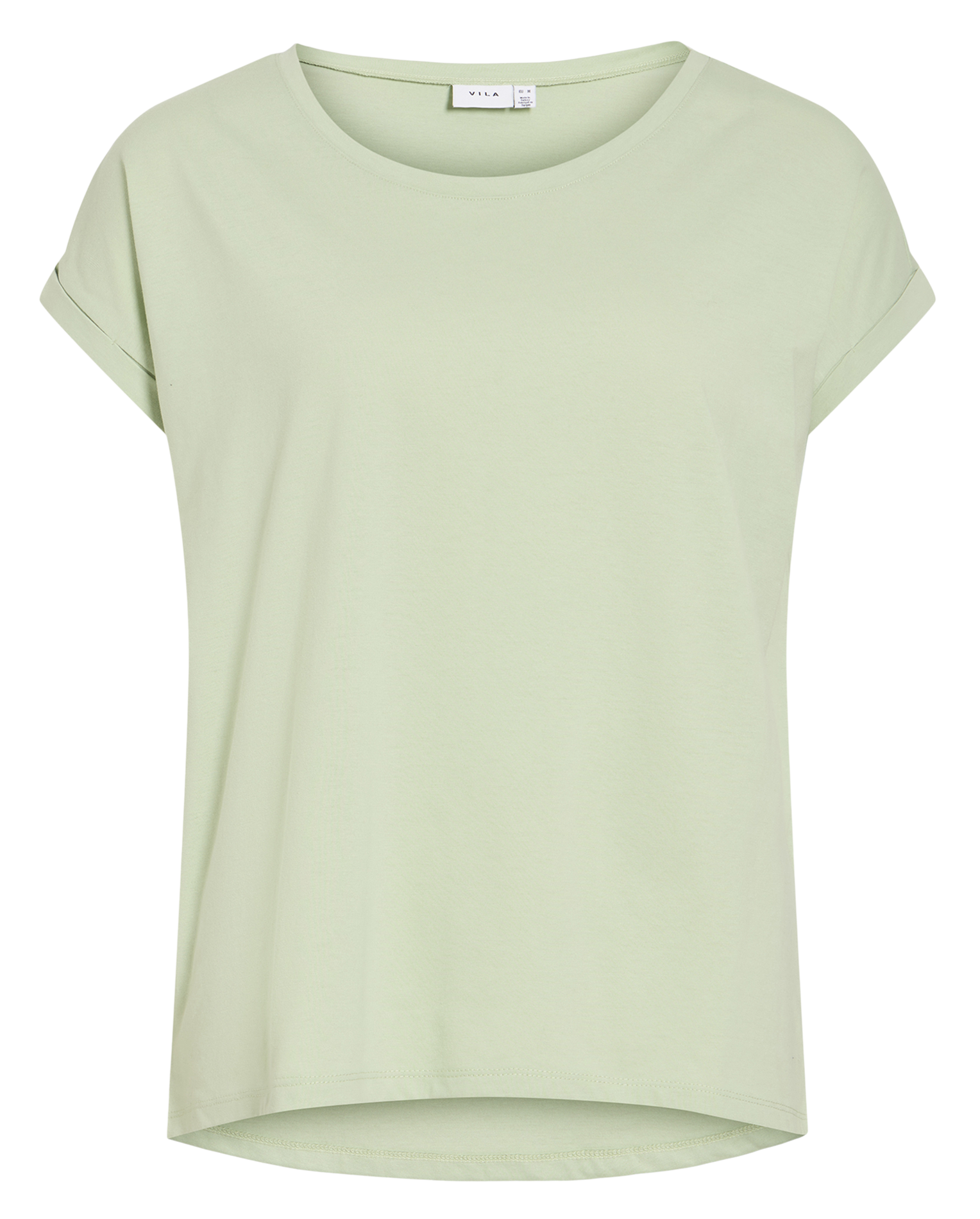 Tee-shirt col rond en coton mélangé  VILA Vert