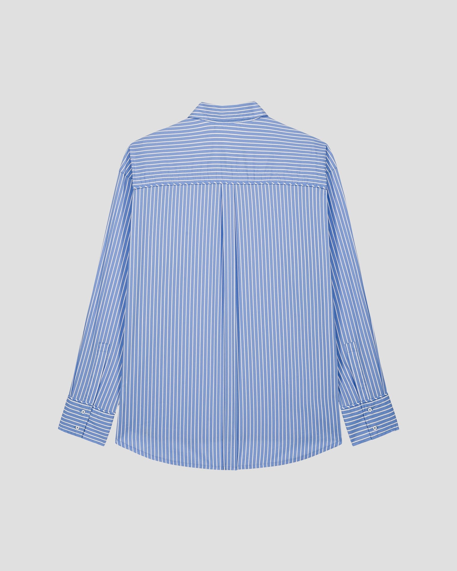 Unisex poplin shirt in duffy stripe fabric JOTT Blue