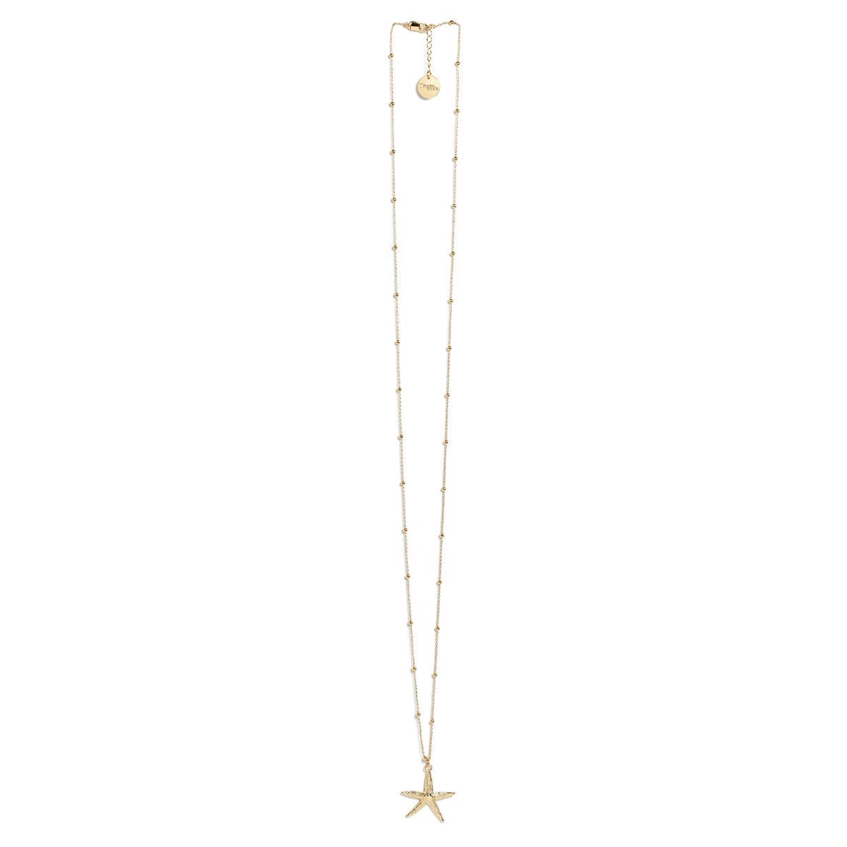 Golden star pendant necklace in gold-plated silver Golden