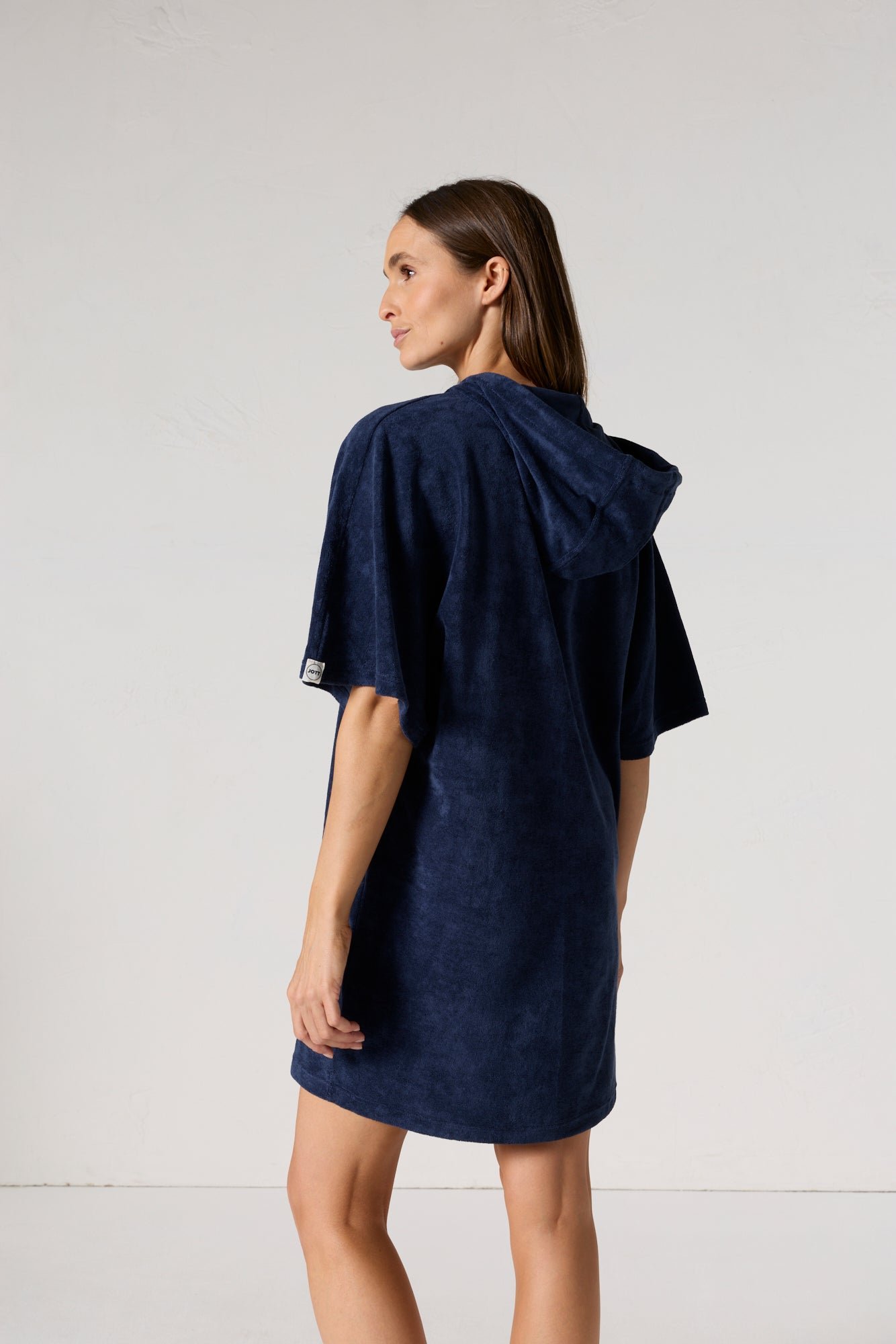 Robe éponge à capuche pearl JOTT Bleu