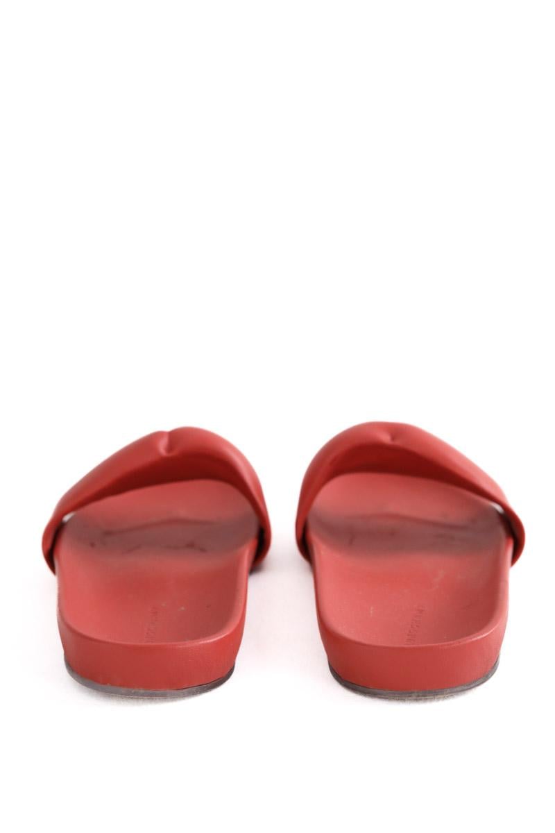 Faux leather sandals LONGCHAMP - Seconde Main Pink