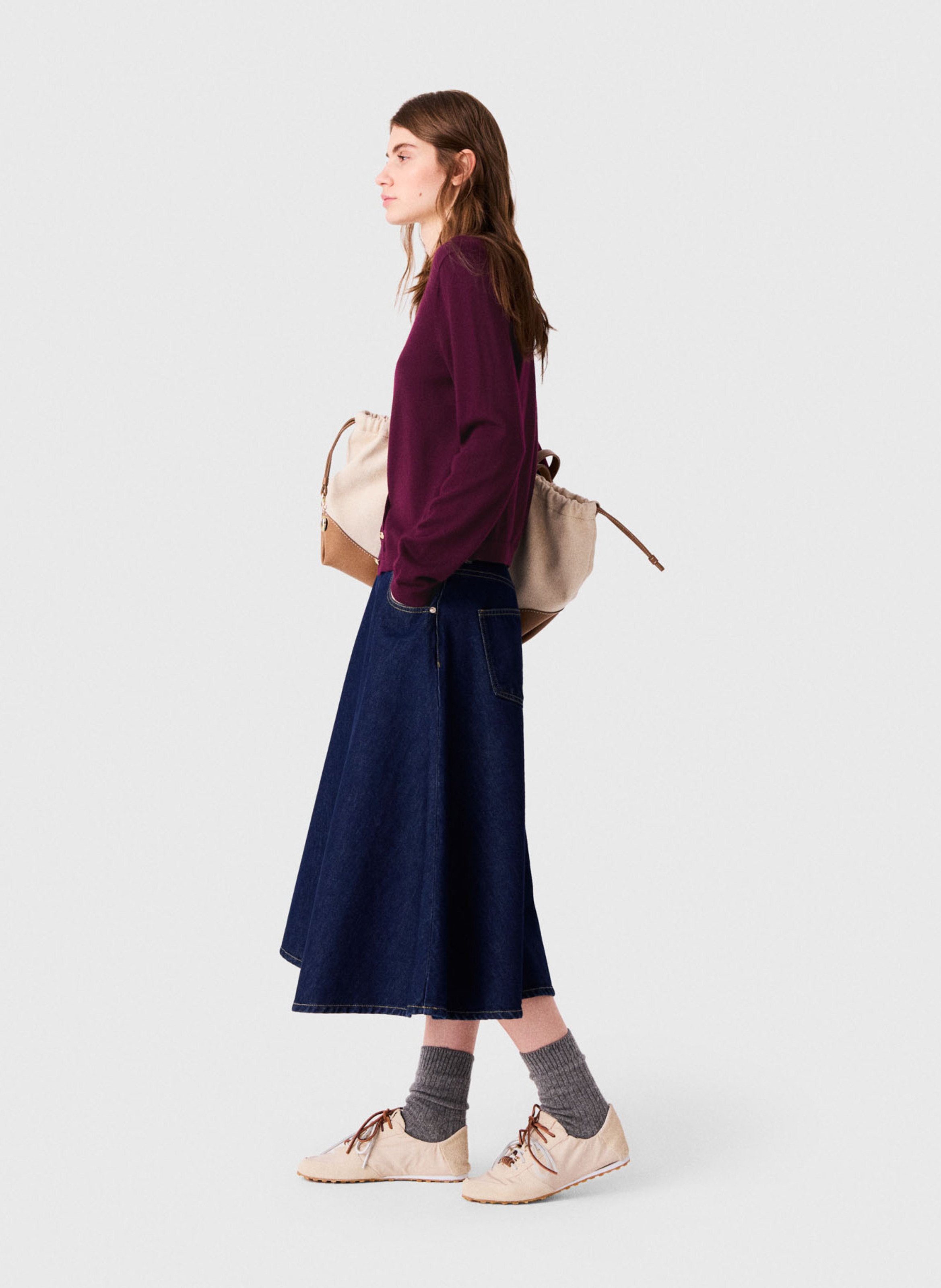 Rechte wollen cardigan MAJE Violet