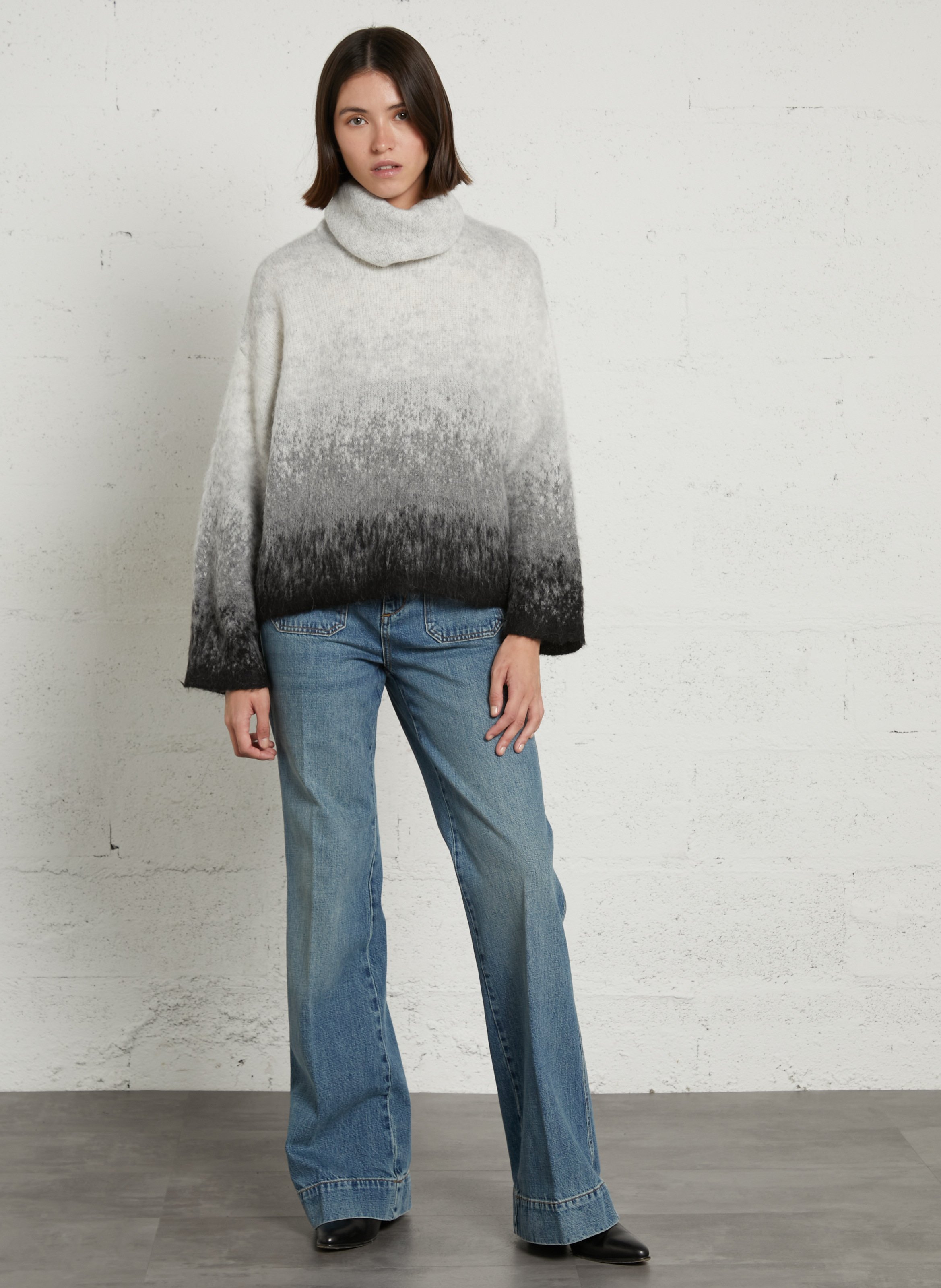 Oversize Rollkragenpullover LIU JO Grau