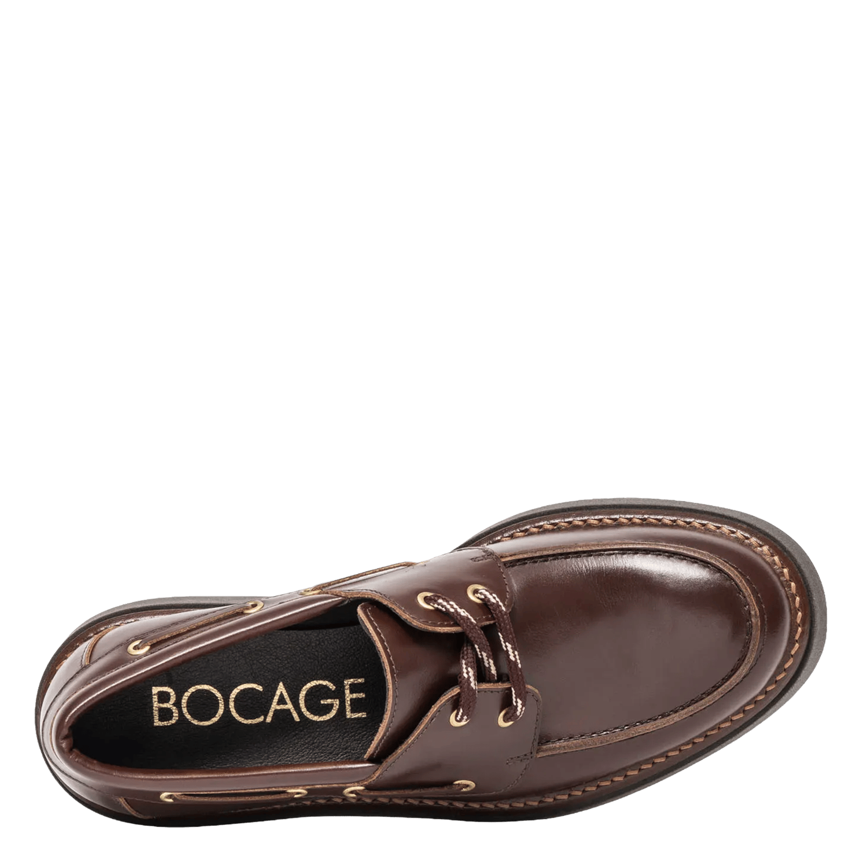 Derbies en cuir BOCAGE Marron