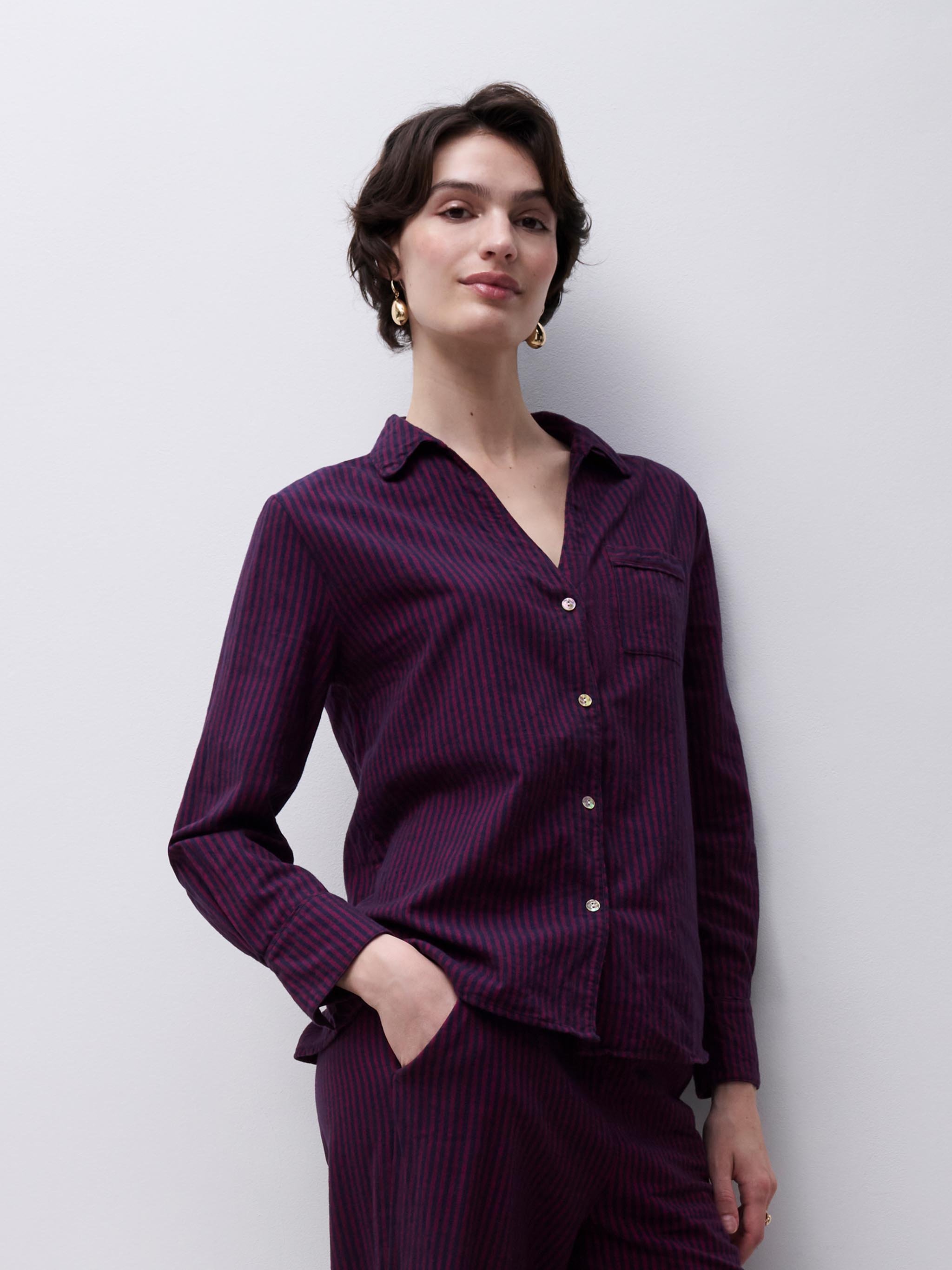 Long-sleeved shirt CHANTELLE Purple