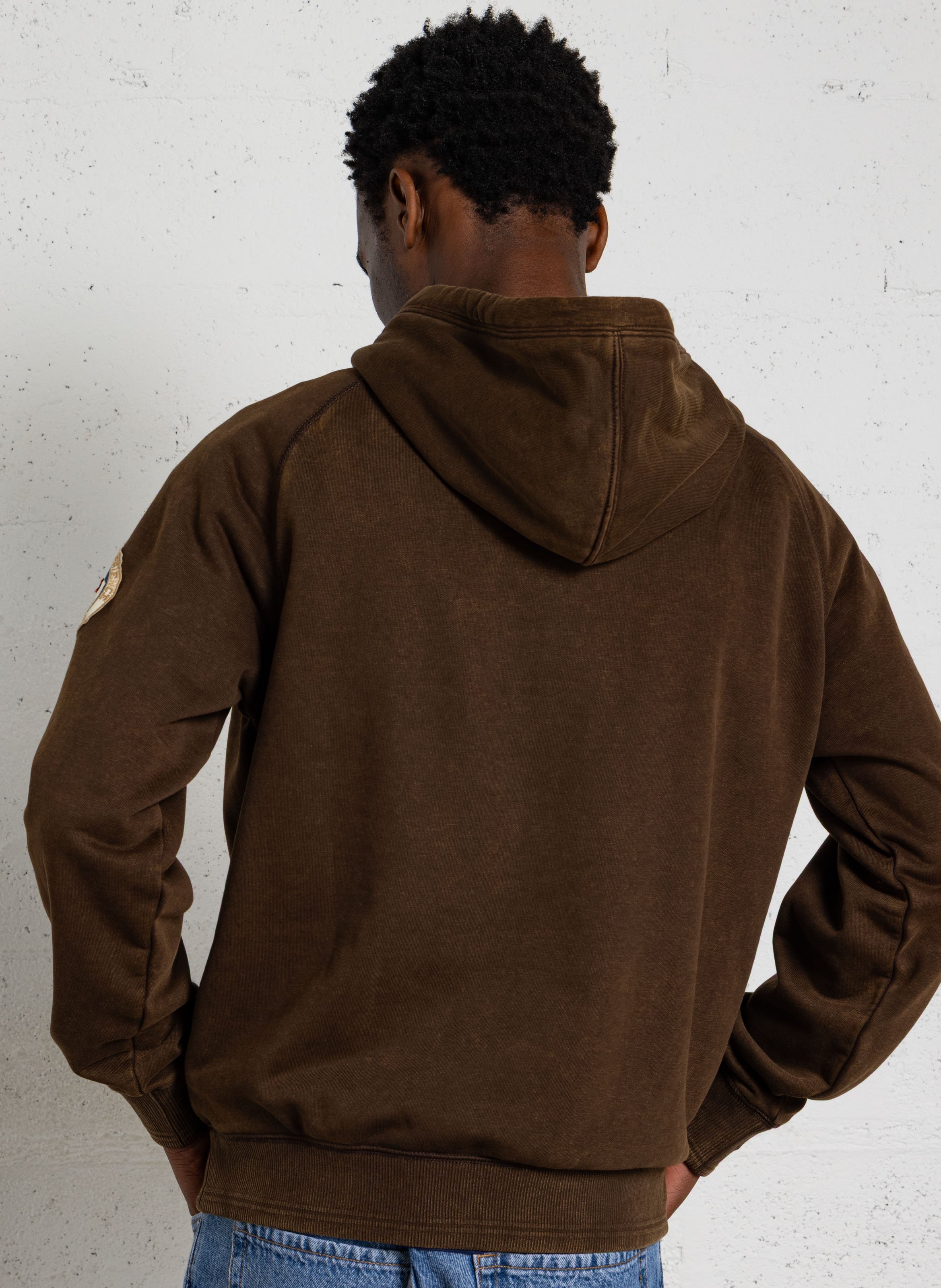 Kapuzensweatshirt aus Baumwoll-Mix NAPAPIJRI Braun