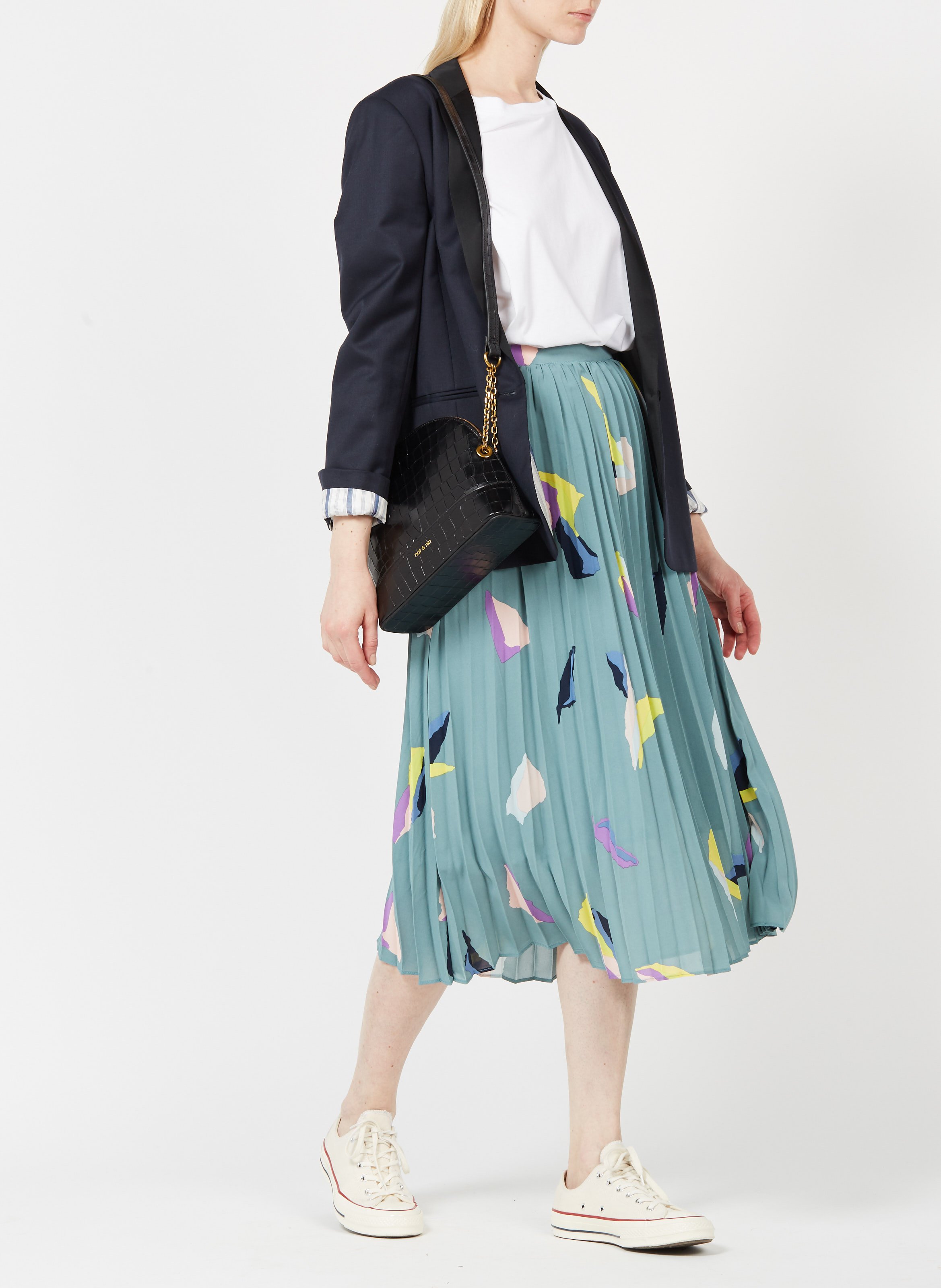 Sac bandoulière en cuir NAT & NIN Noir