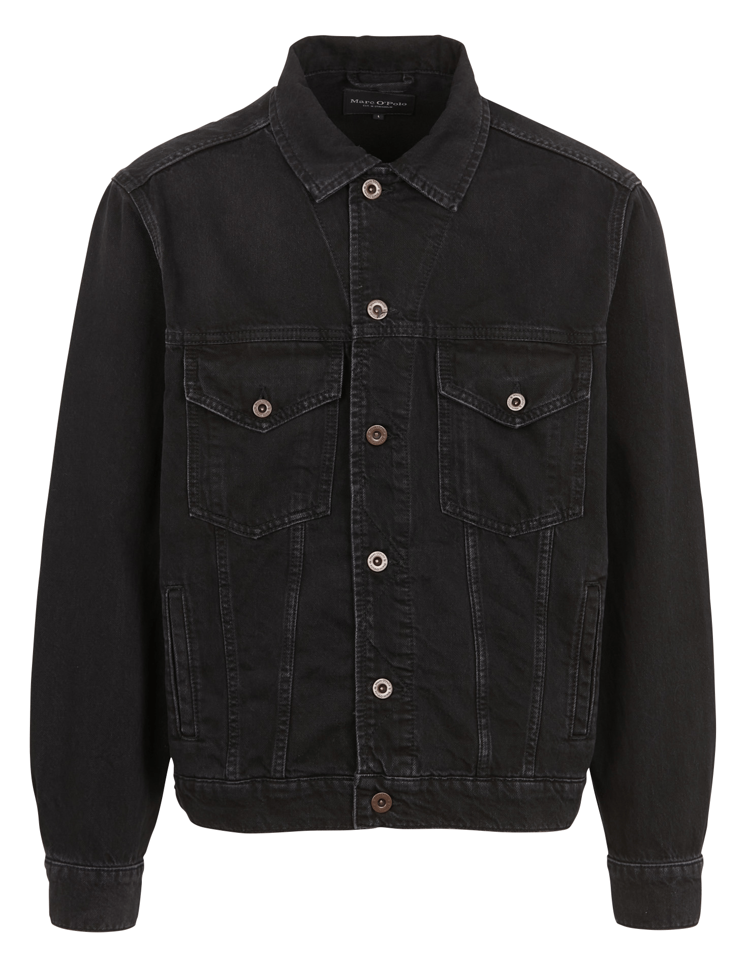 Jeansjacke mit klassischem Kragen SchwarzMARC O'POLO