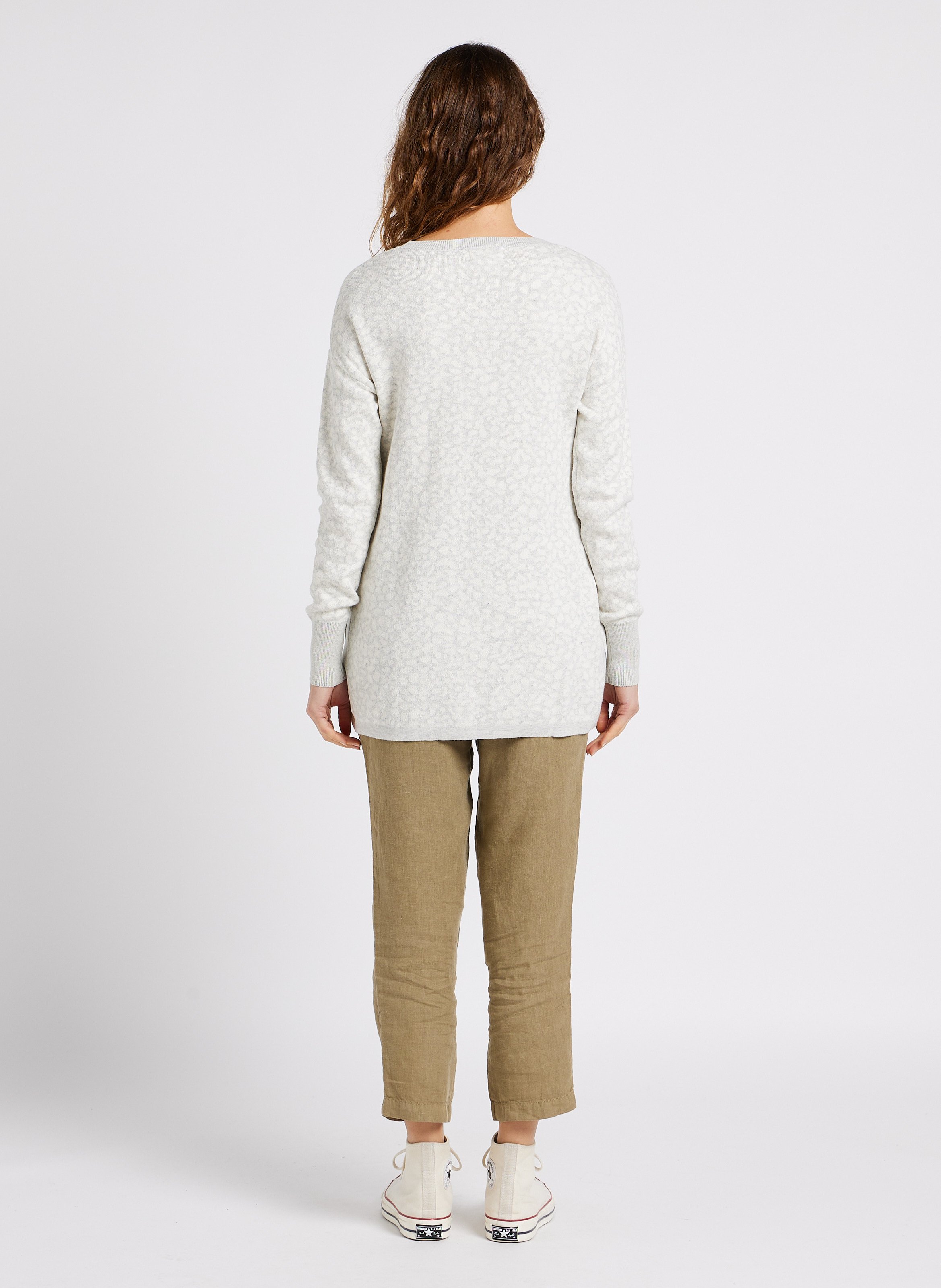 Pulls assortis imprimés en coton SERAPHINE Gris