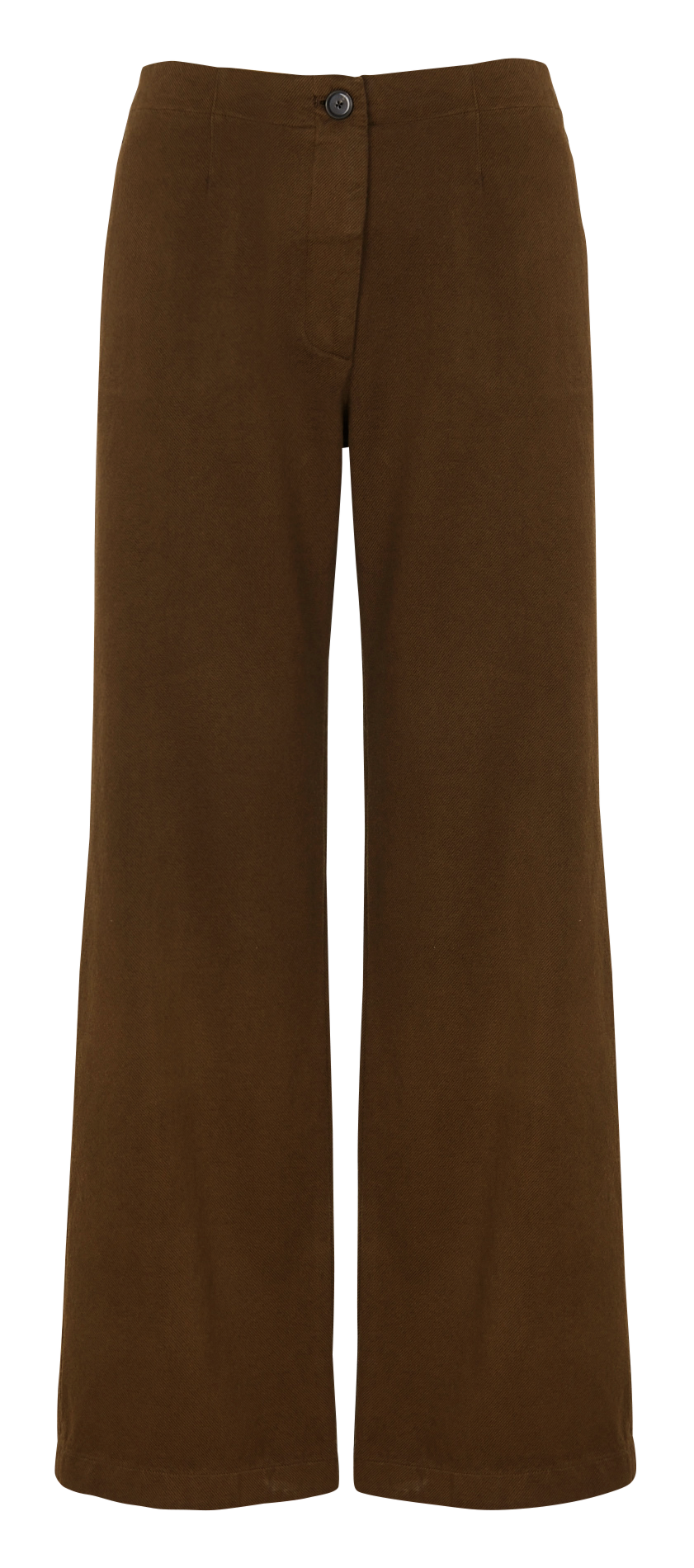 Pantalon large en laine et coton  POMANDERE Vert