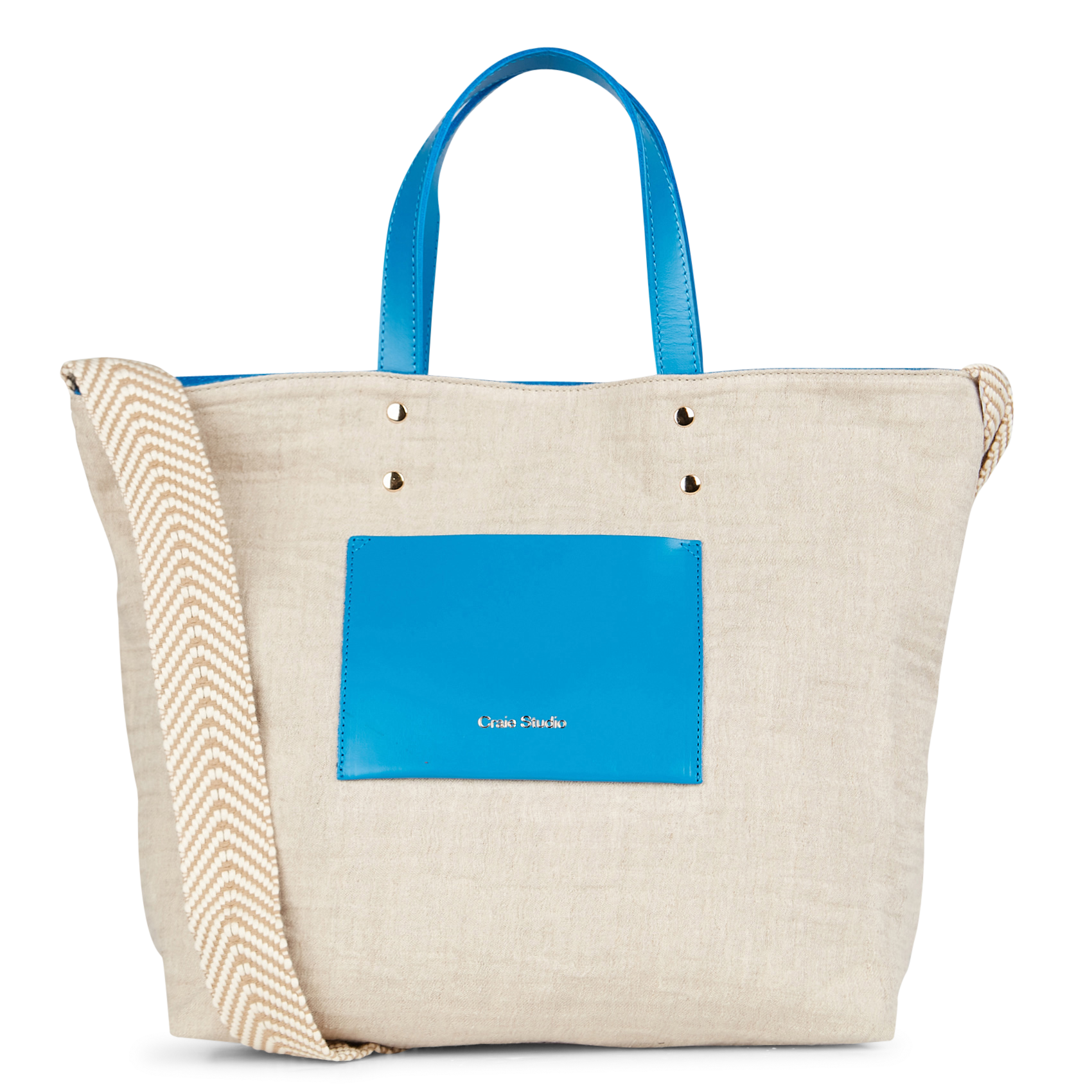 Sac cabas en lin mélangé CRAIE STUDIO Beige