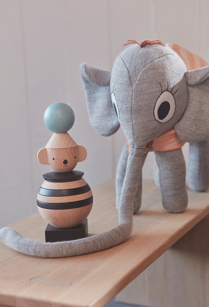Cotton and polyester plush OYOY LIVING DESIGN Grey