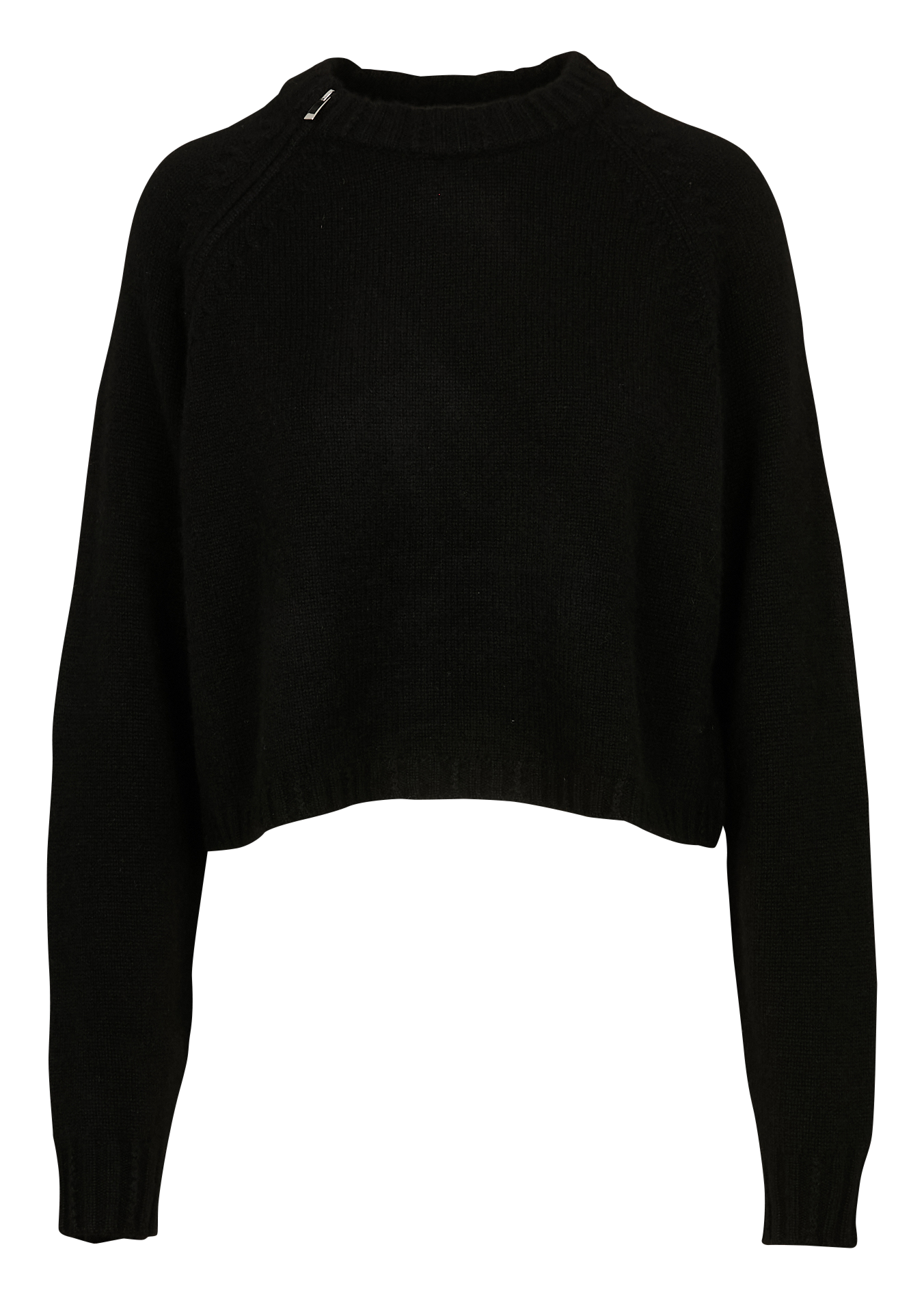 Korte ronde hals kasjmier trui BA&SH Zwart