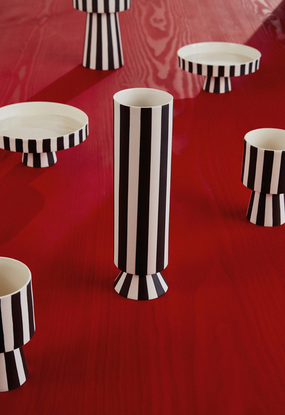 Stoneware vase OYOY LIVING DESIGN Black