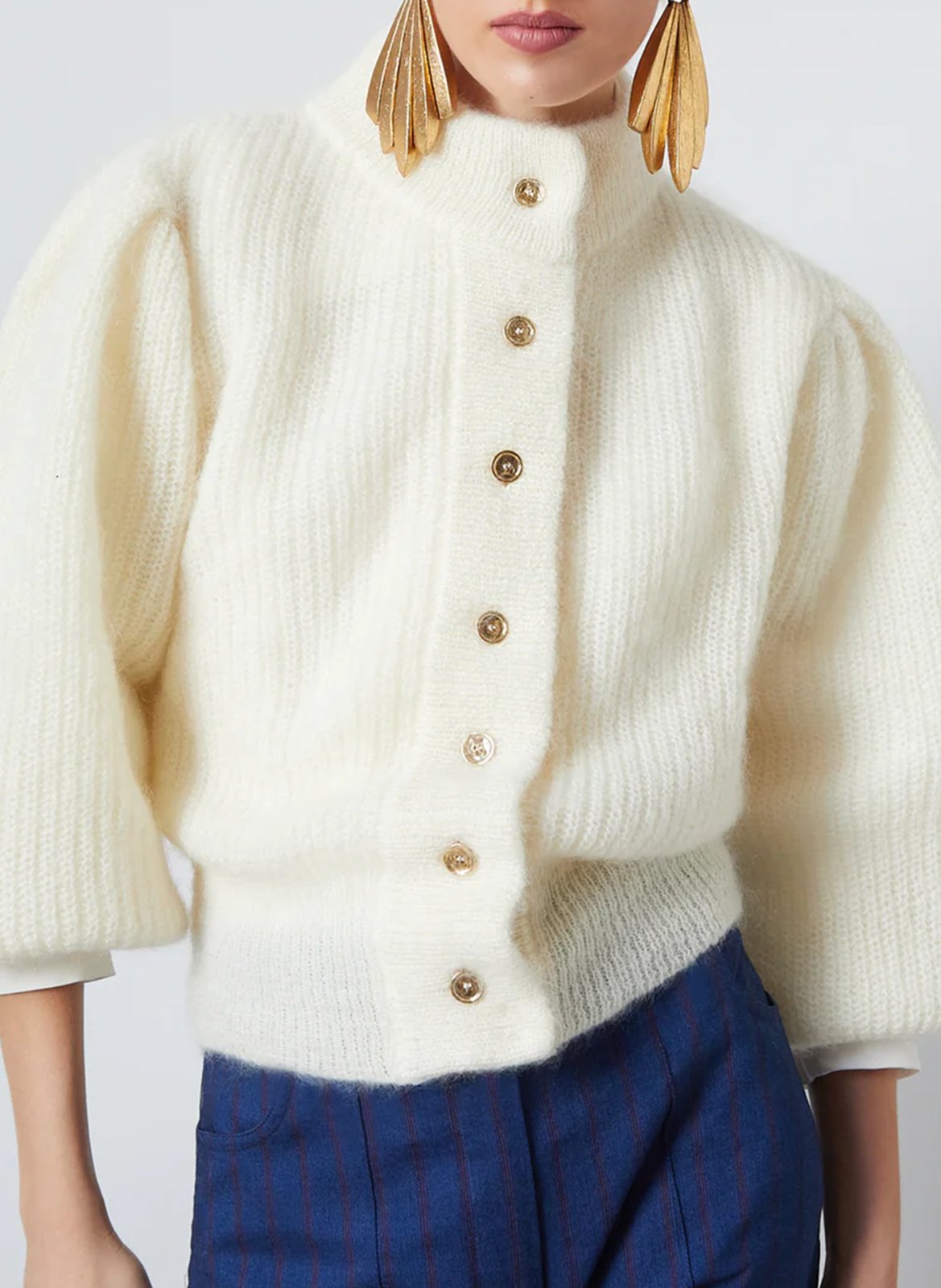 Cardigan van mohairmix THE LABEL EDITION