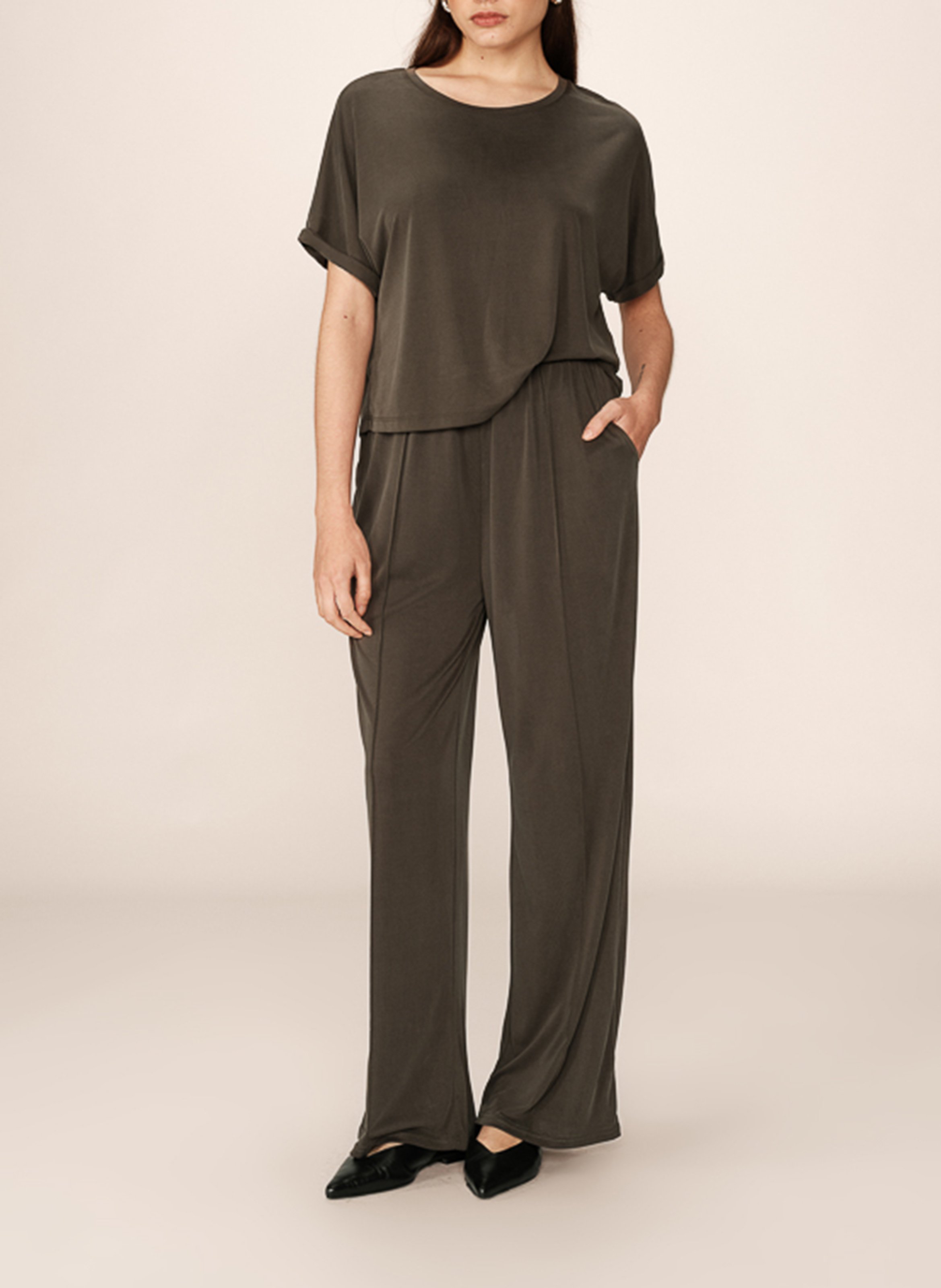 Tee-shirt ample à manches 3/4 GRACE ET MILA Vert