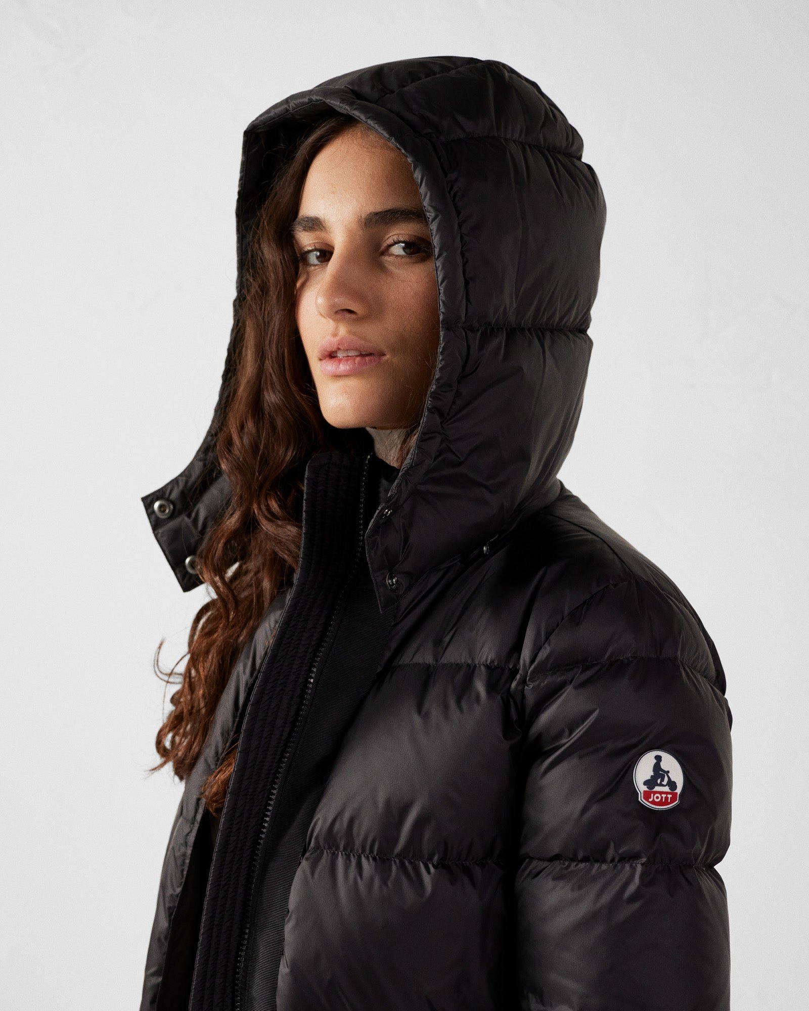 Doudoune longue à capuche grand froid karachi JOTT Noir