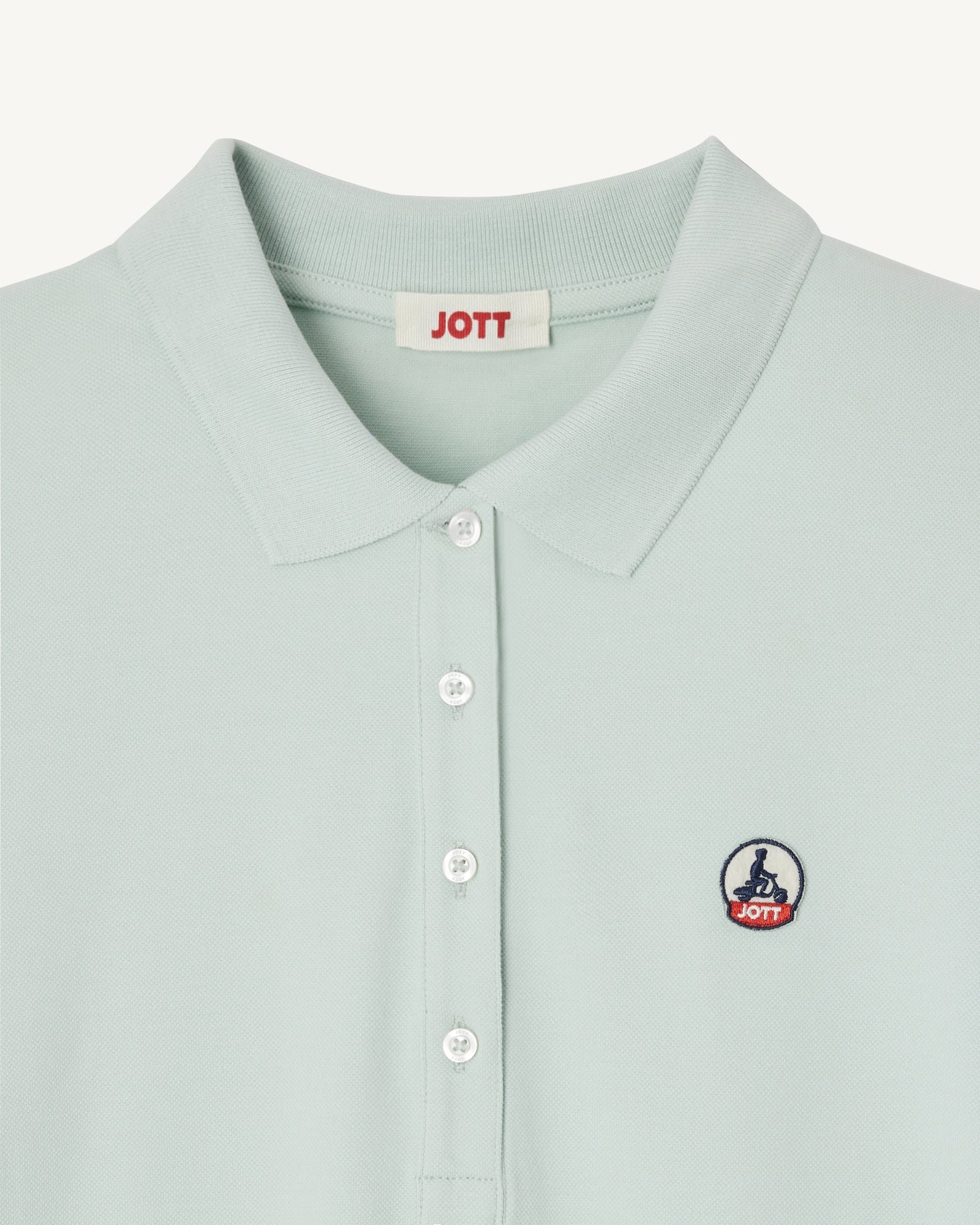 Organic cotton polo dress Palma JOTT Green