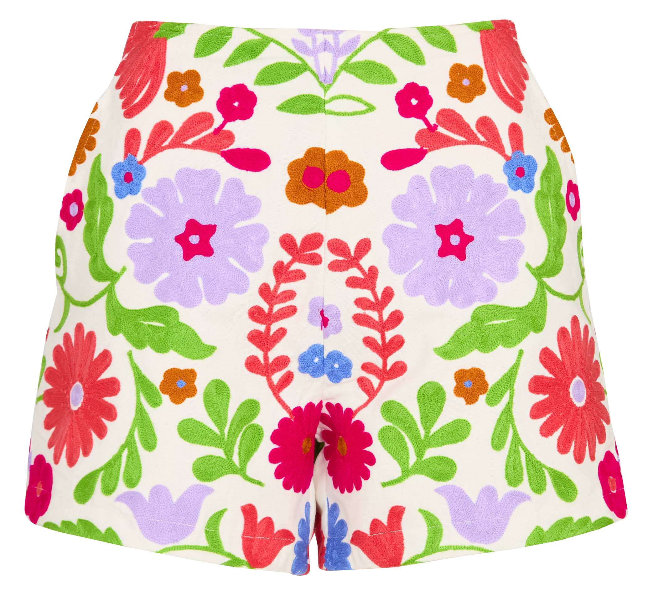Short large en coton brodé AUTRE AURA Multicolore