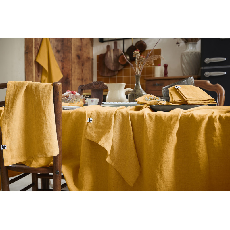 Cotton gauze tablecloth L'EFFET PAPILLON