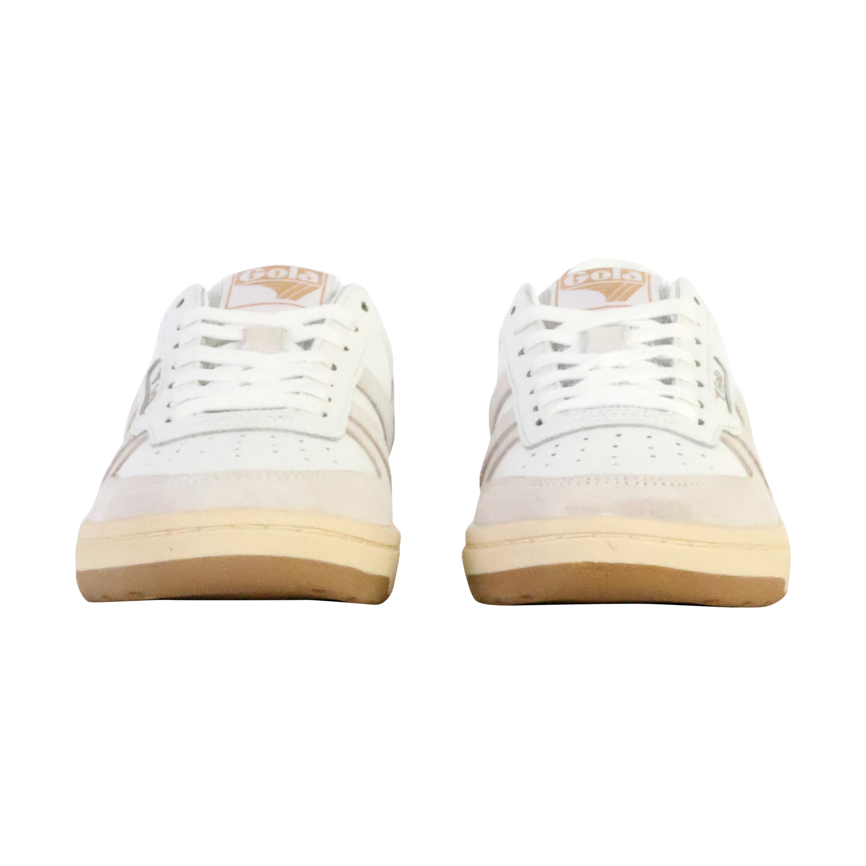 Hawk leather platform sneakers GOLA White