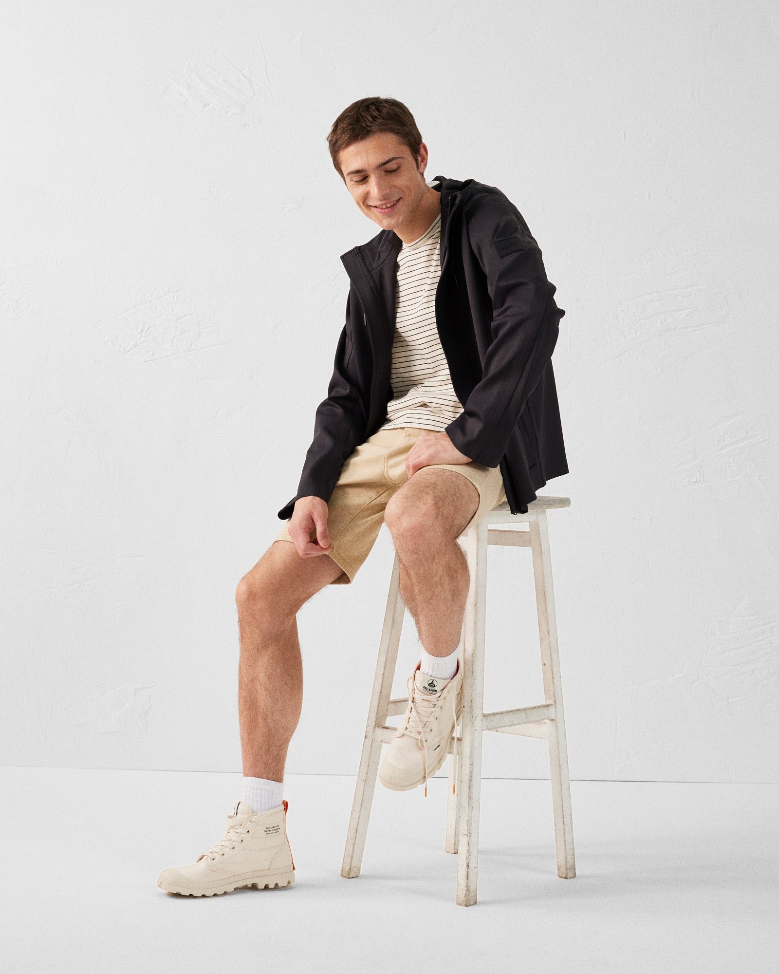 'Ernest' two-tone 'oversize' jacket JOTT Black