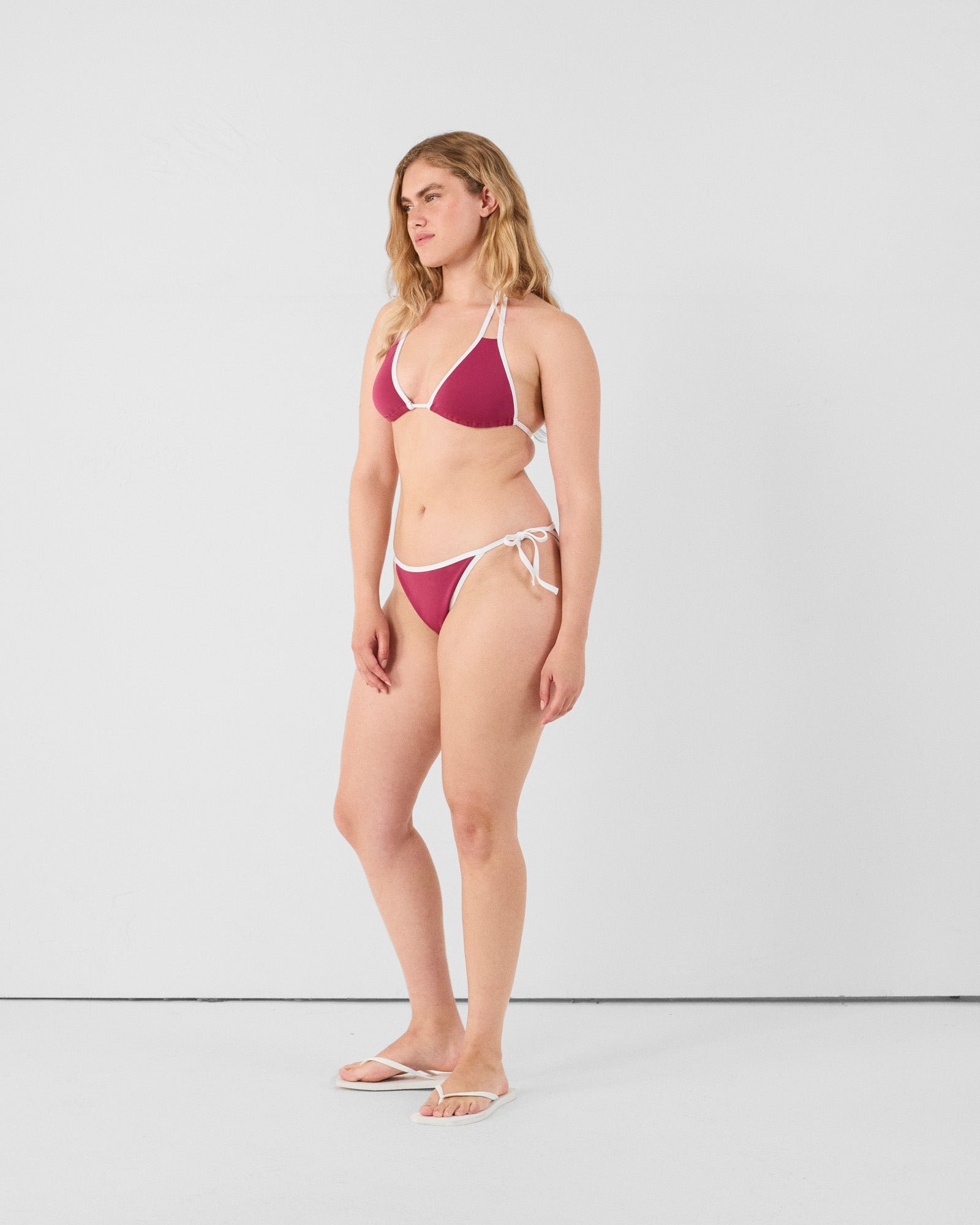 Maddie Triangle Bikini Top JOTT Pink