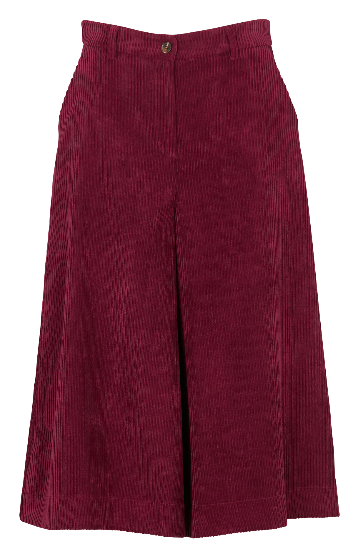 Bermuda large en velours côtelé LA FEE MARABOUTEE Marron