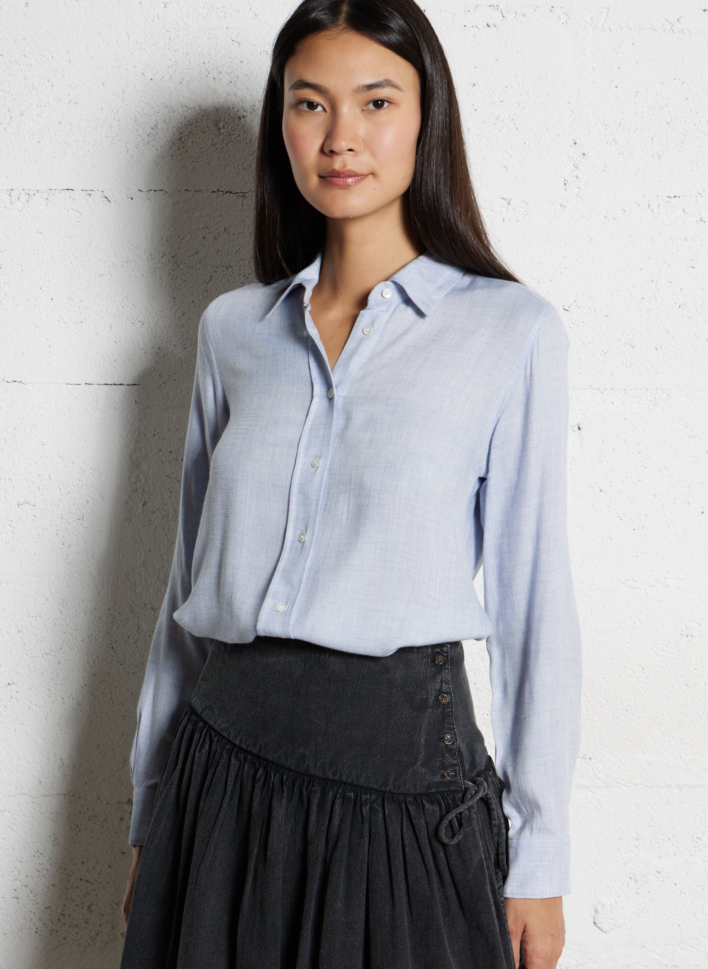 Chemise droite col classique  HARTFORD Bleu