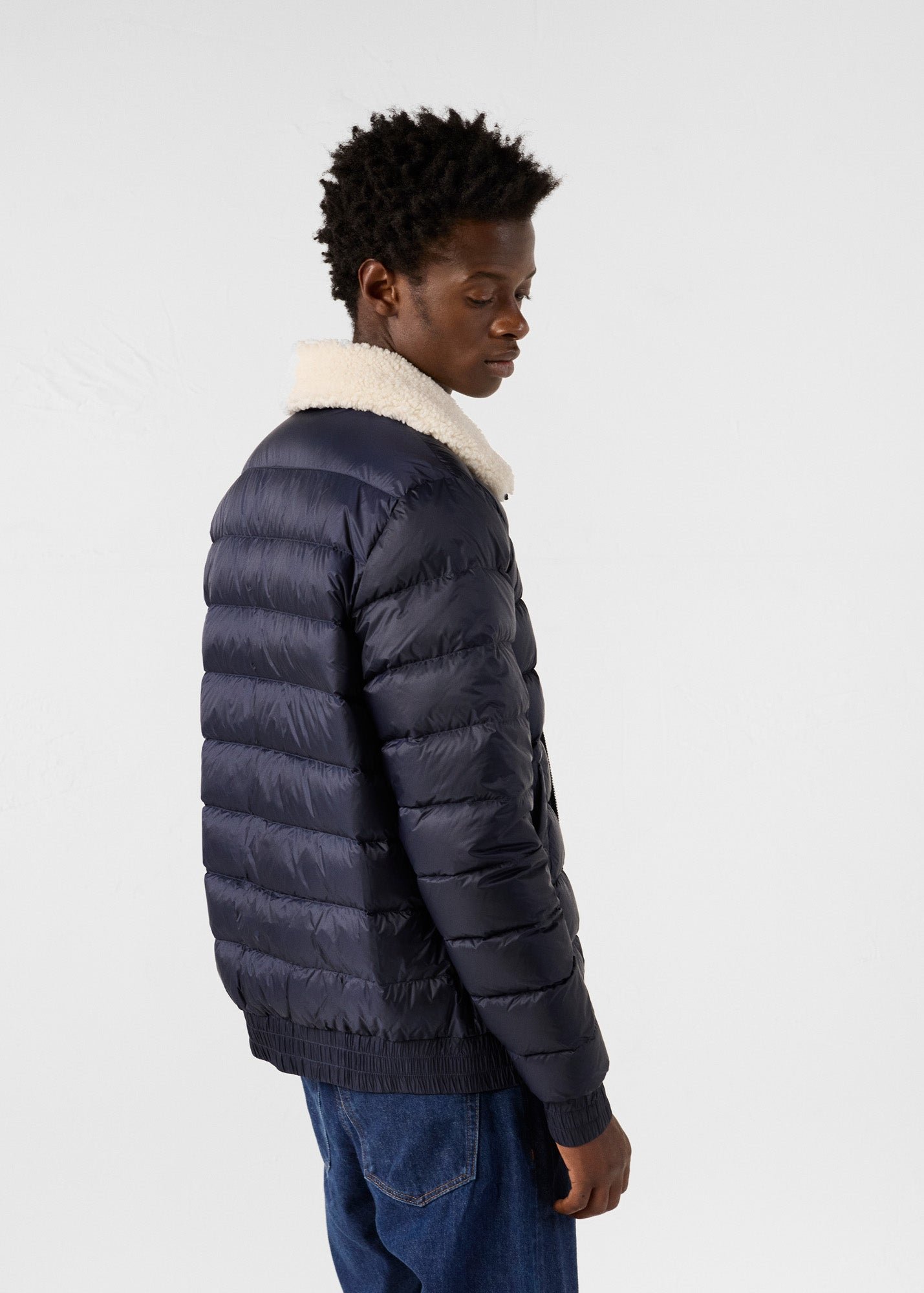Chuck aviator puffer jacket JOTT Blue