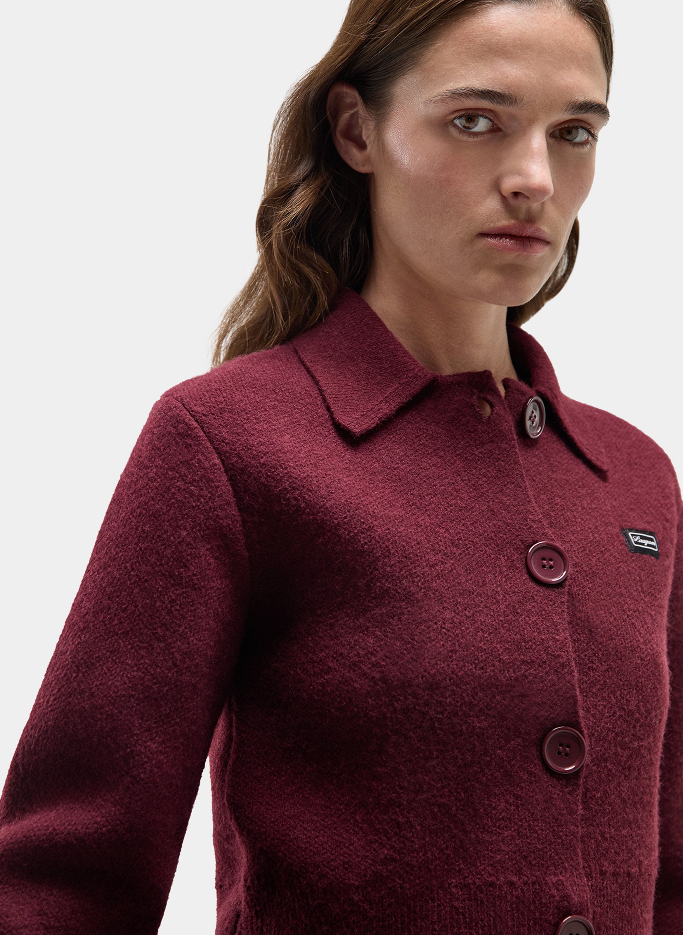 Cardigan with classic collar LAAGAM Red