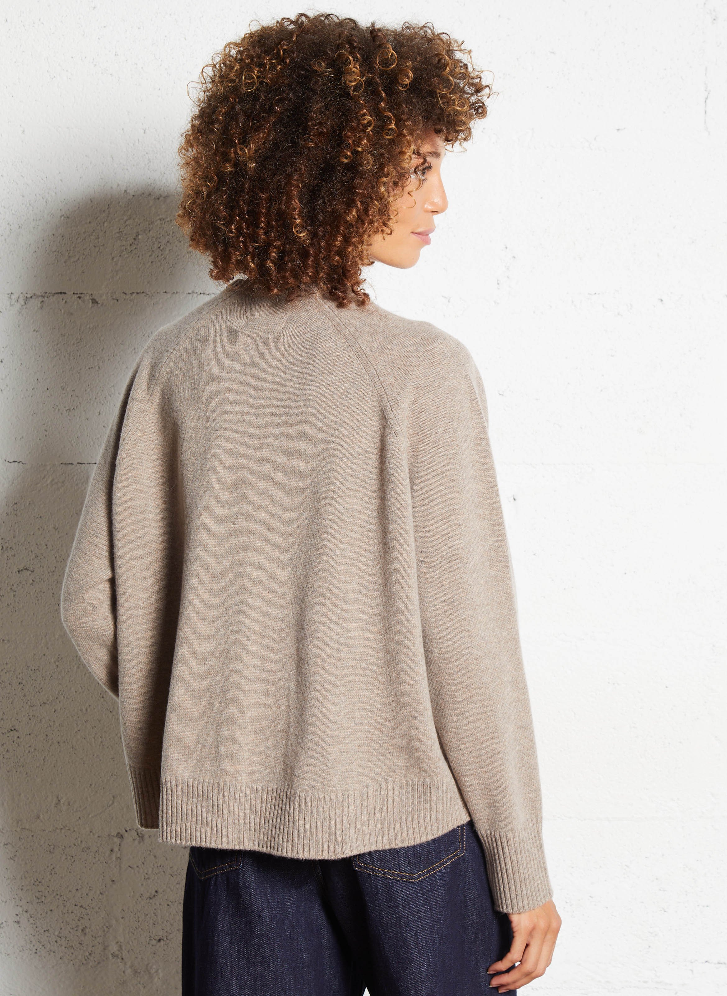 Oversized sweater DES PETITS HAUTS Beige