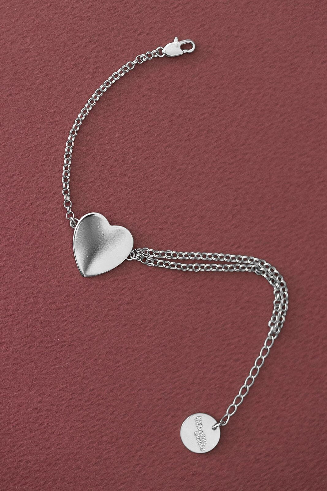Golden heart-shaped bracelet in fine gold MONSIEUR SIMONE Silver