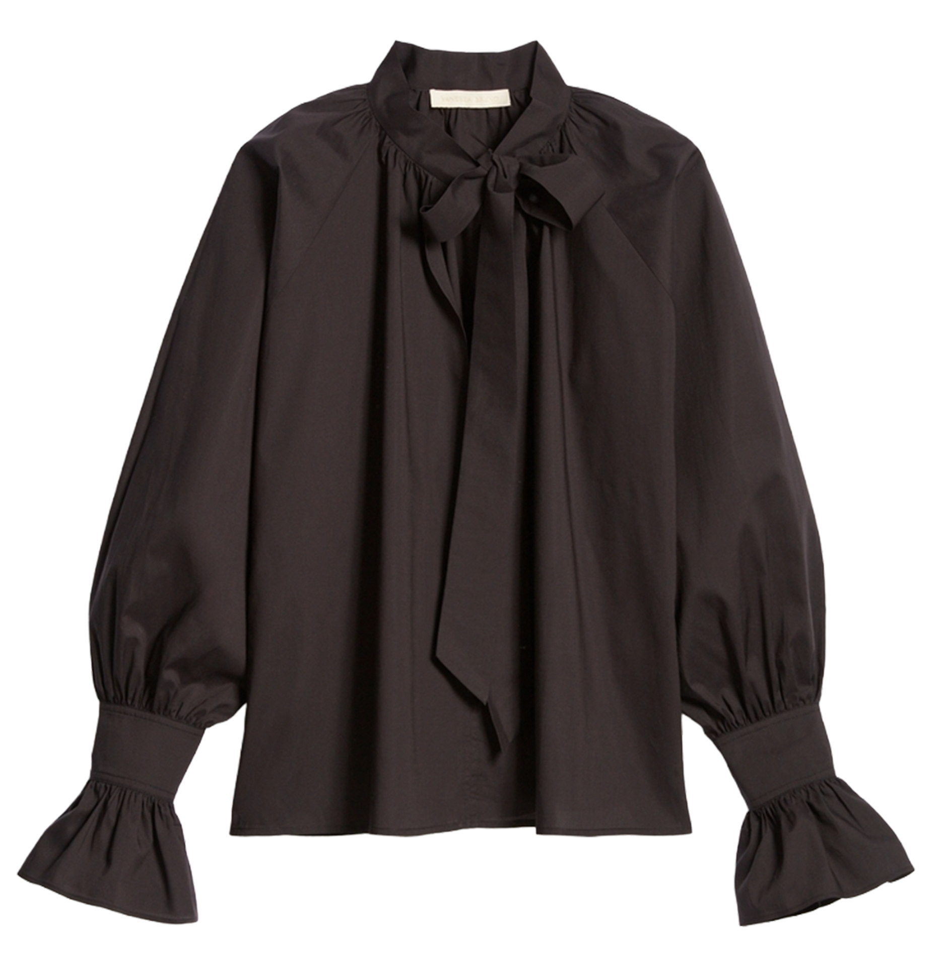 Blouse met strikkraag VANESSA BRUNO Zwart