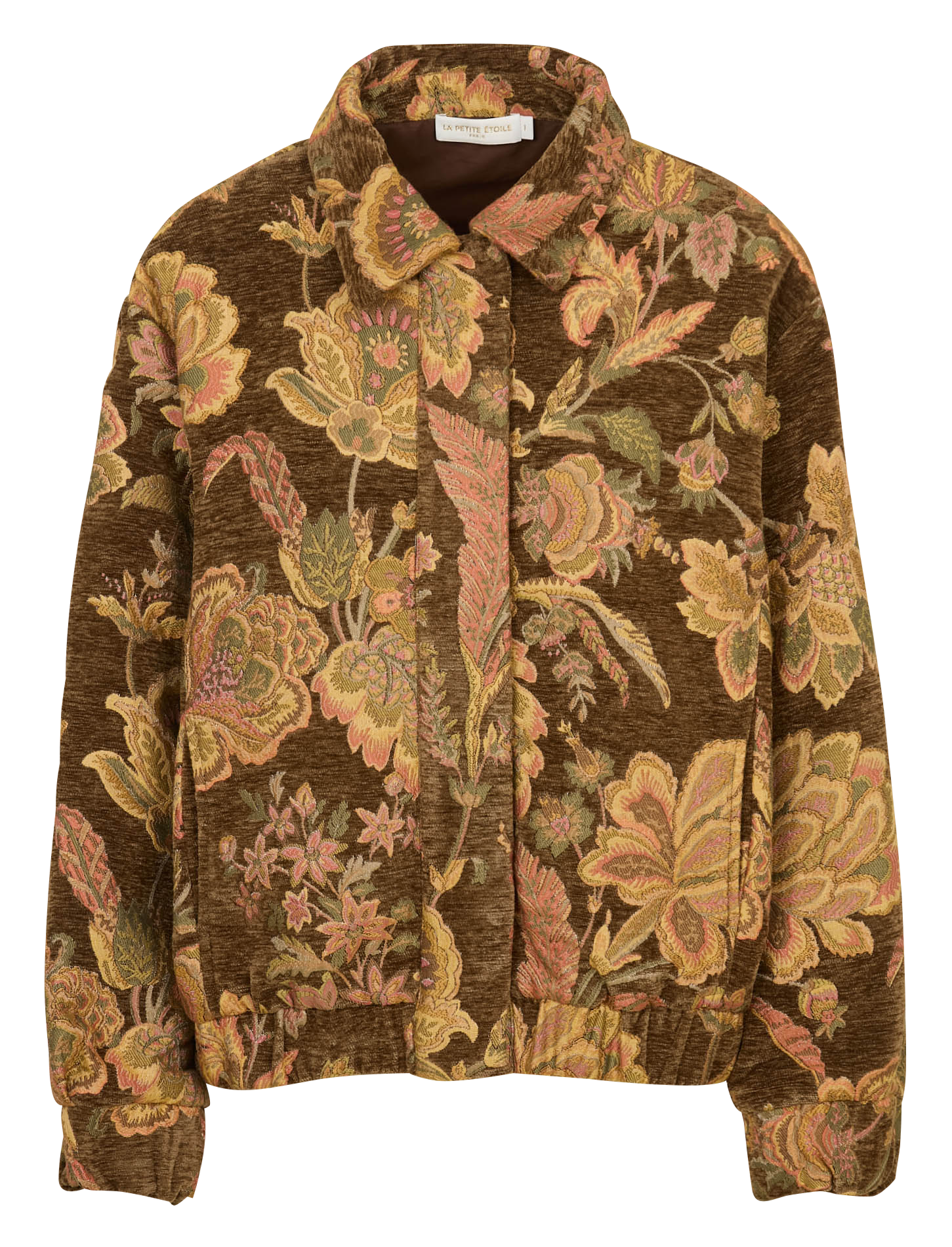 Weite Jacquard-Jacke LA PETITE ETOILE Blau