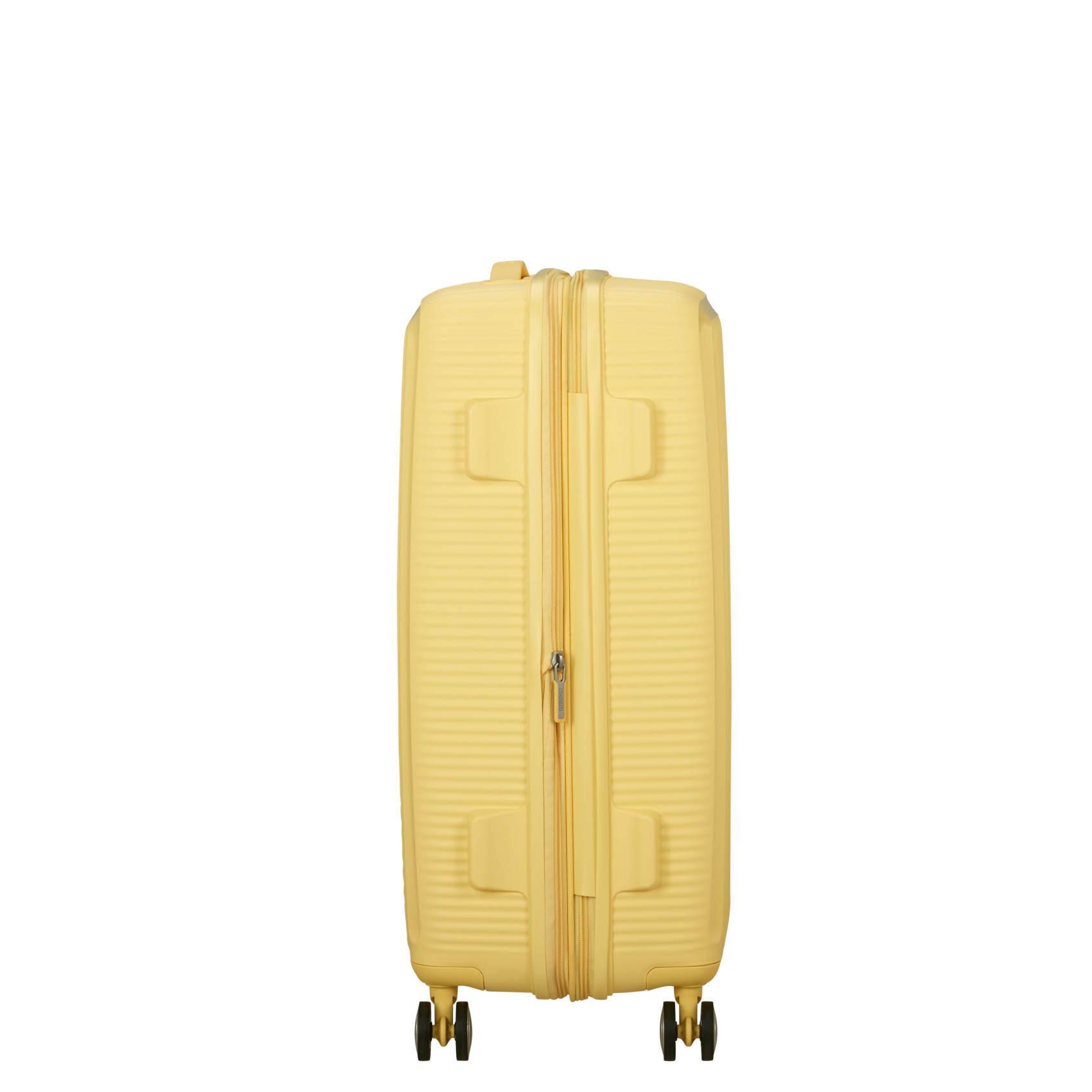 Suitcase with 4 wheels size M Yellow