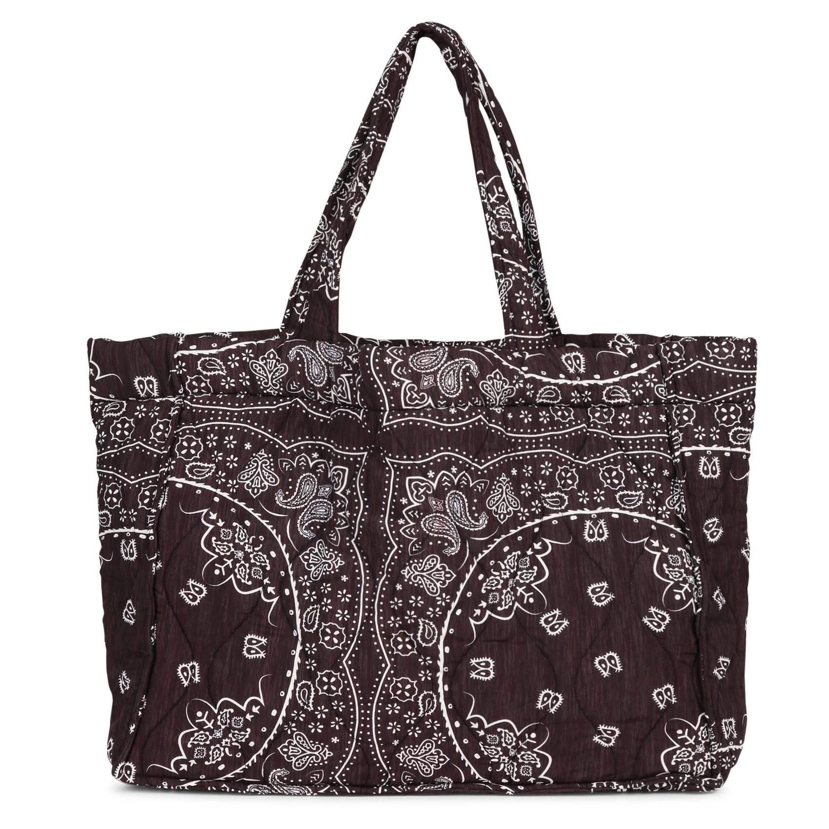 Gepolsterte Tragetasche mit Muster AOKYANOS Braun