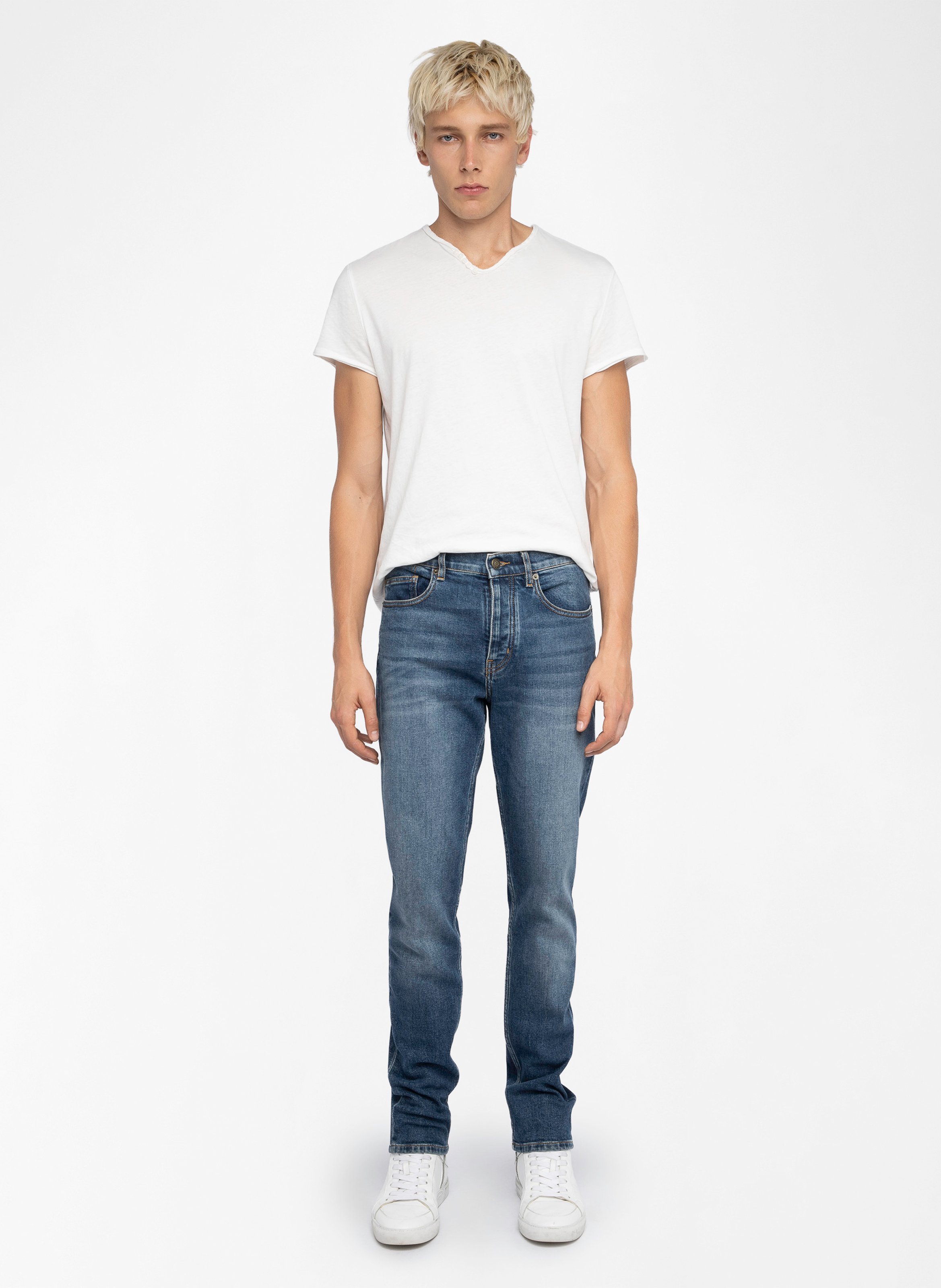 Slimfit-Jeans aus Stretch-Baumwolle ZADIG&amp;VOLTAIRE Blau