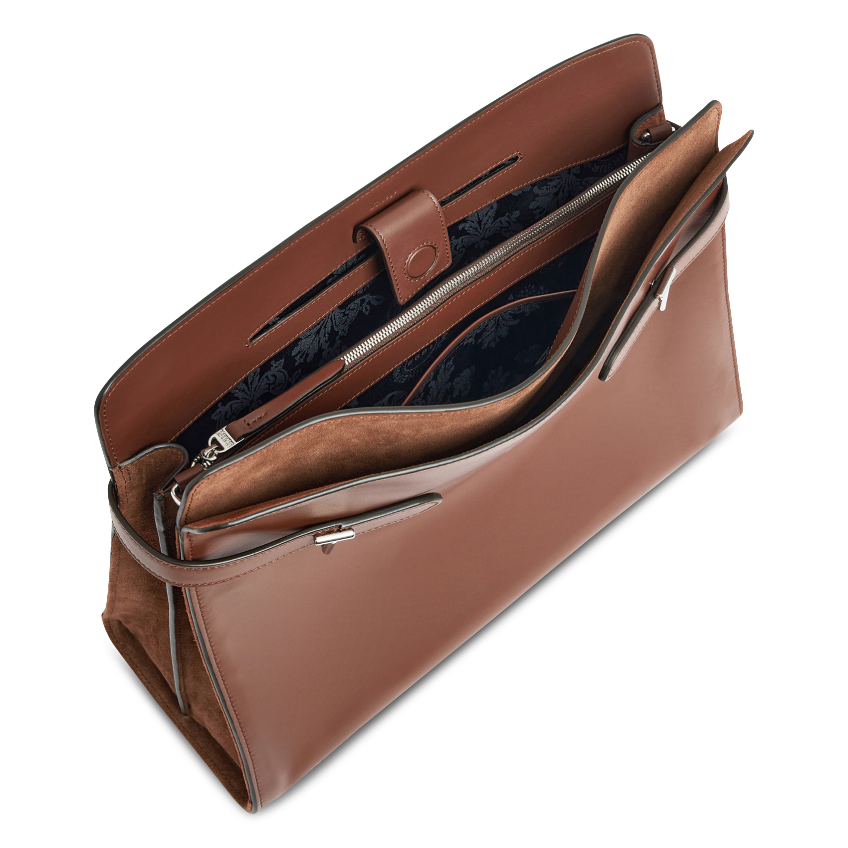 Cabas en cuir LE TANNEUR Marron