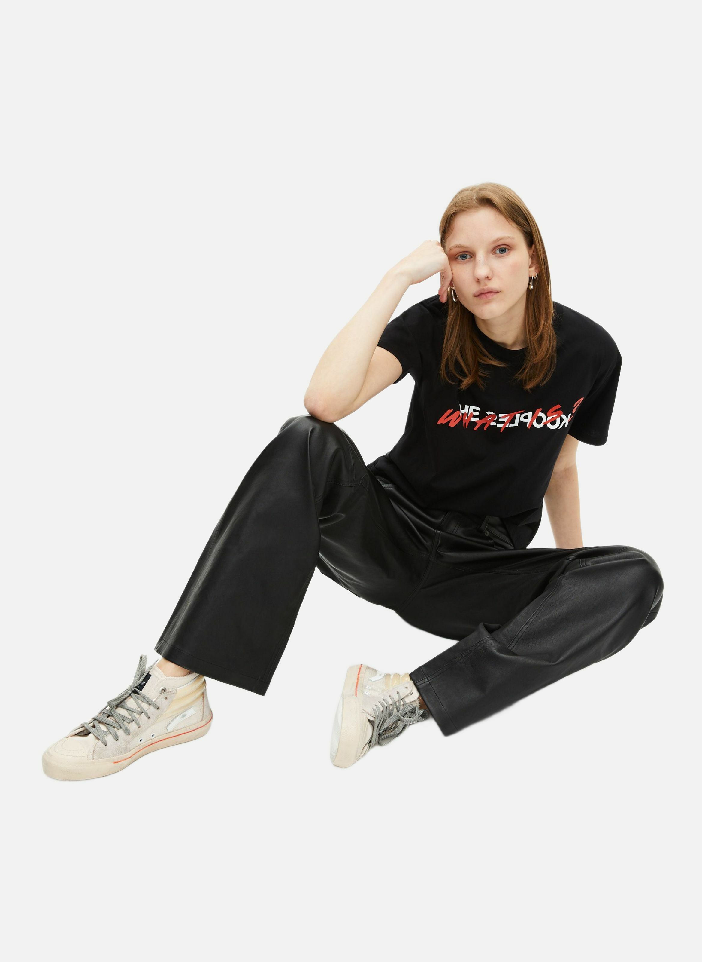 The Kooples x Hidn-Ander high-top sneakers THE KOOPLES Beige