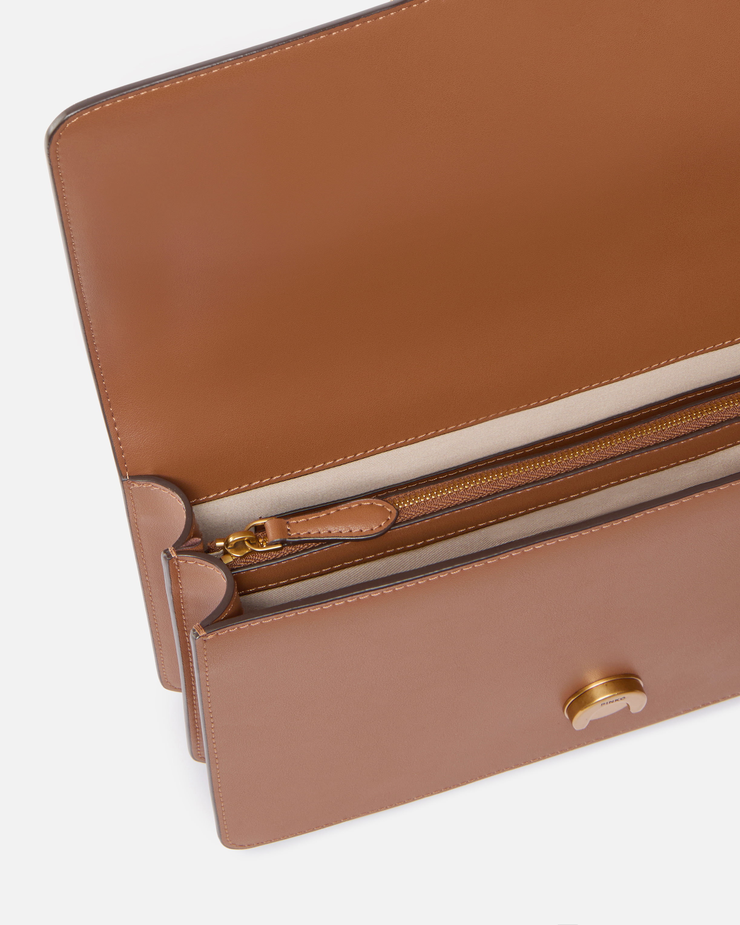 Medium Love Bag One leather handbag Brown