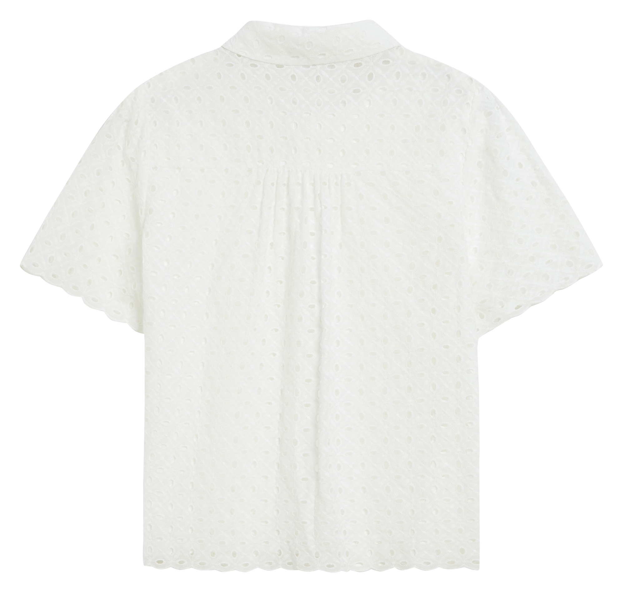 Chemise col classique en coton GRACE ET MILA Blanc