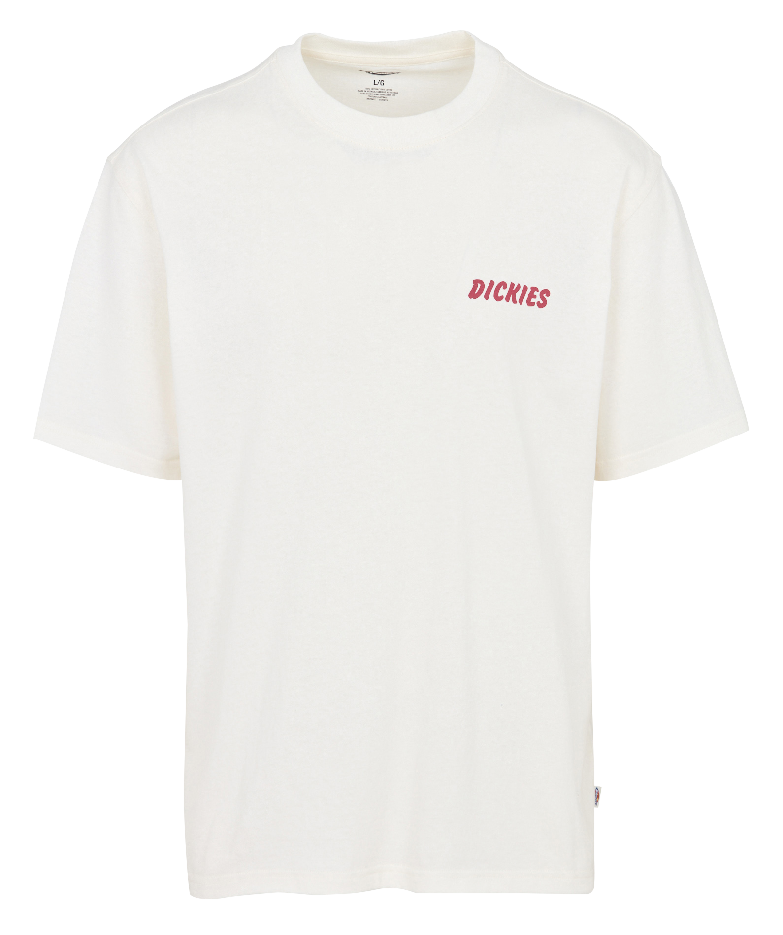 Tee-shirt ample col rond sérigraphié en coton DICKIES Marron