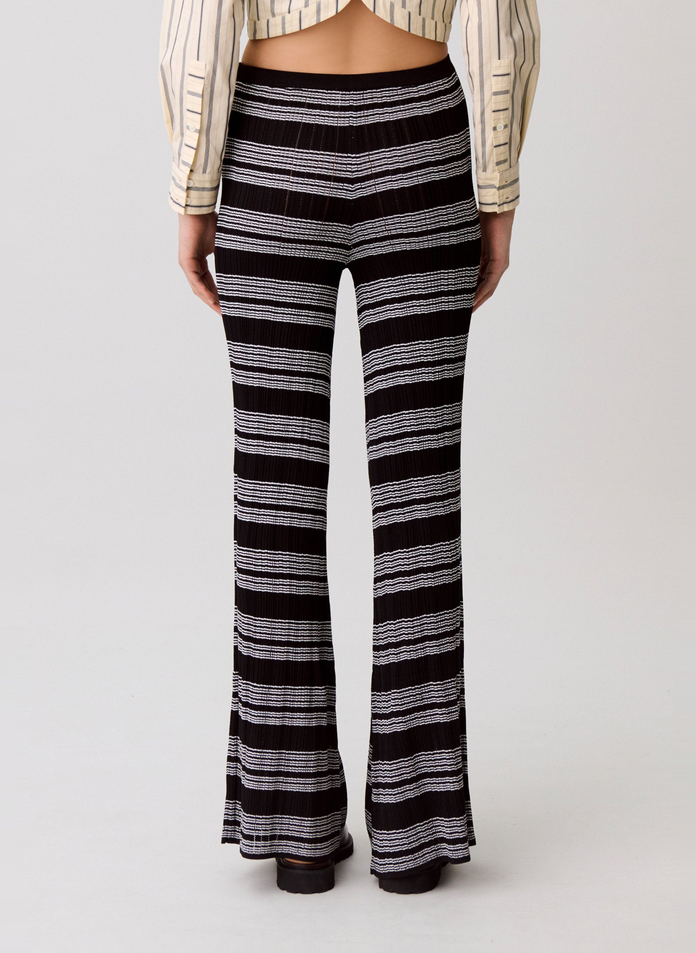 Striped flared pants CLAUDIE PIERLOT Multicolored