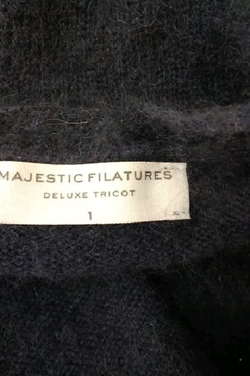 Cardigan MAJESTIC FILATURES - SECONDE MAIN Blue