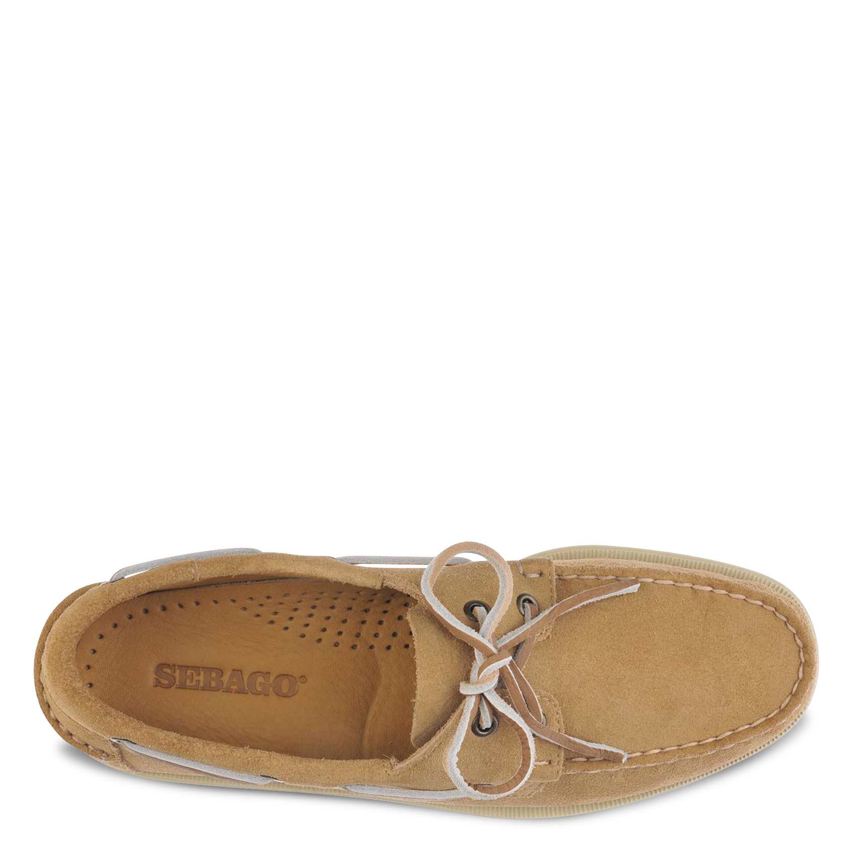 Veterschoenen van suède leer SEBAGO Beige